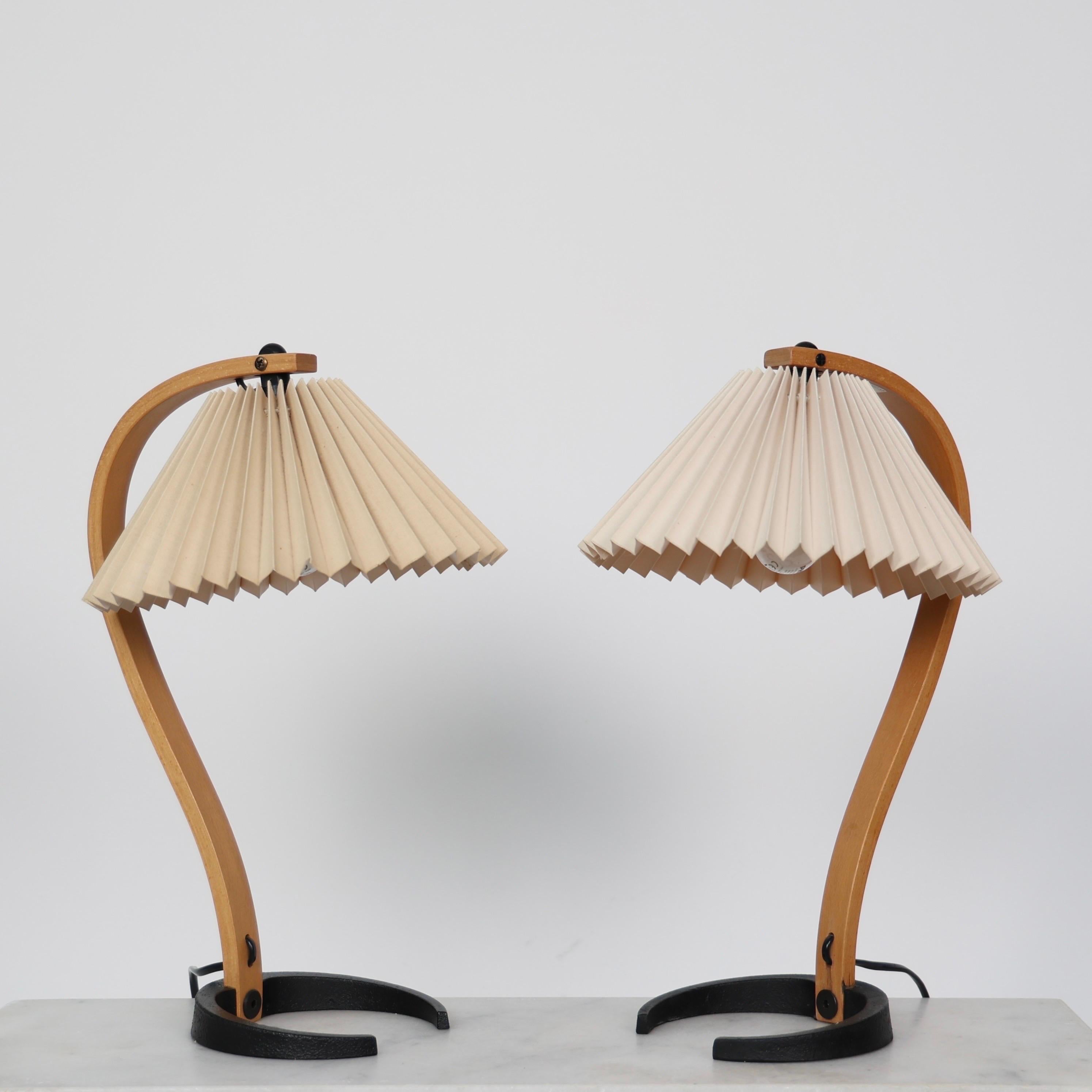 Lámparas de mesa danesas originales Caprani, años 80, Dinamarca en Bueno estado para la venta en Værløse, DK