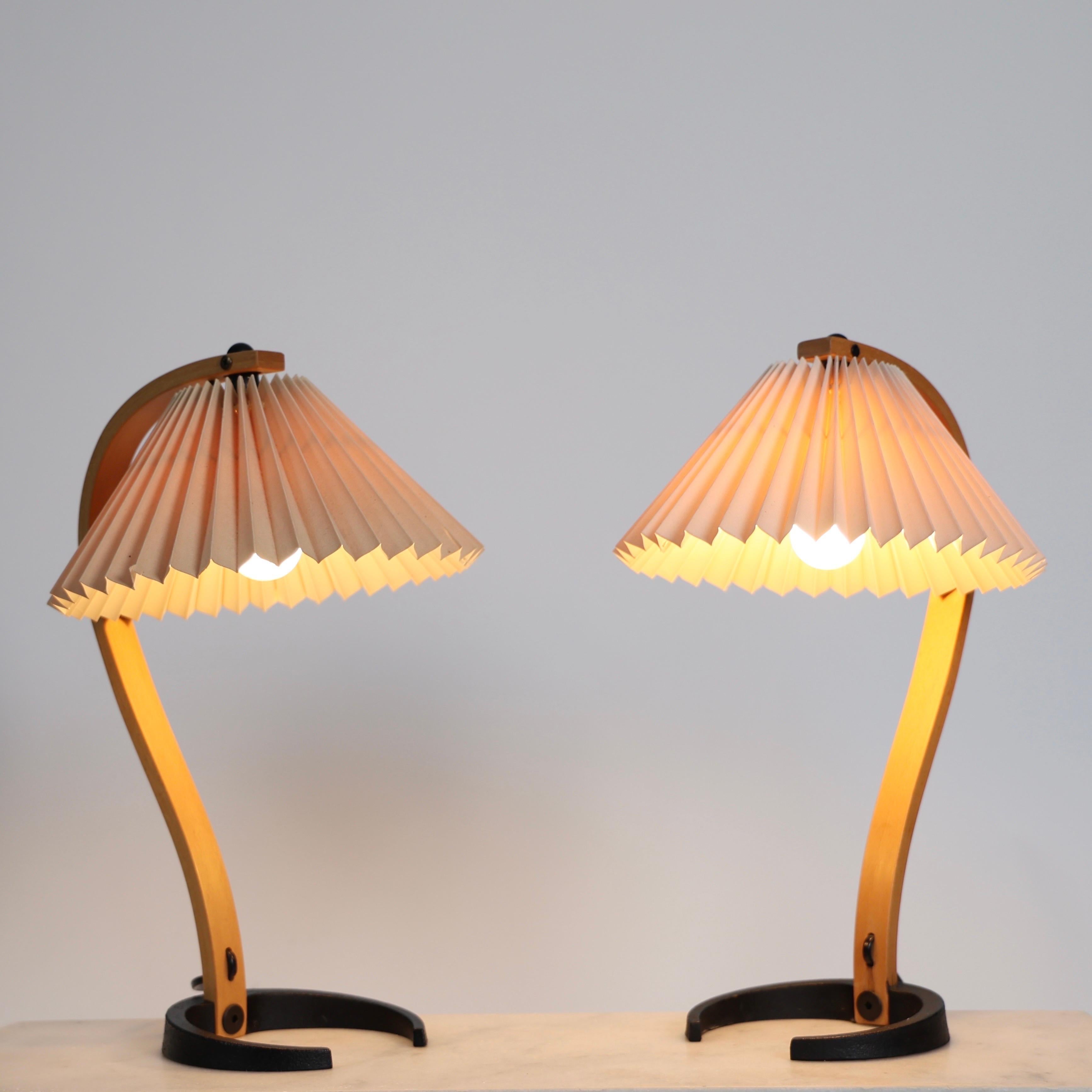 Lámparas de mesa danesas originales Caprani, años 80, Dinamarca finales del siglo XX en venta