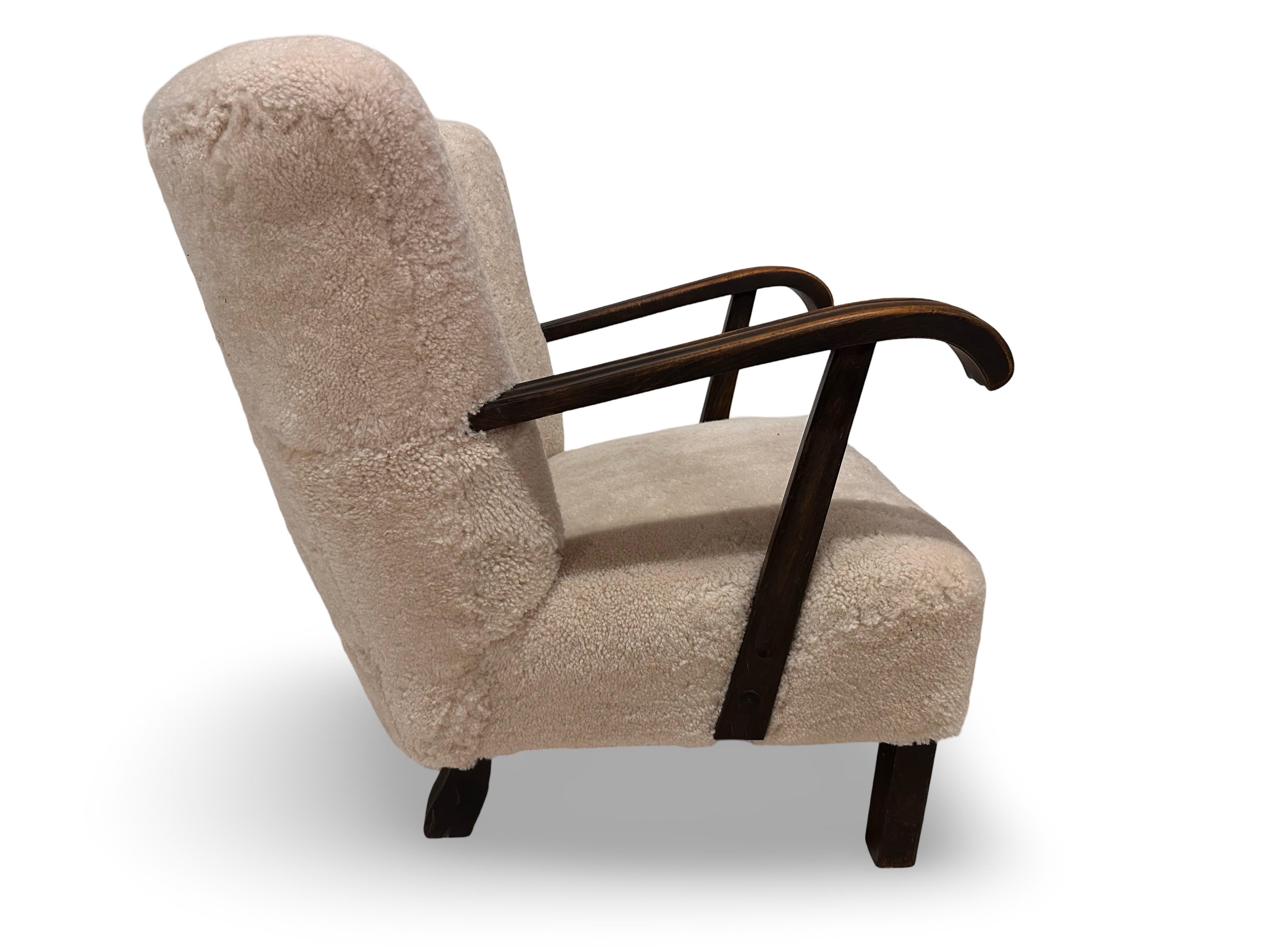Danese Sedia originale danese Fritz Hansen, modello 1582 in lana vergine.