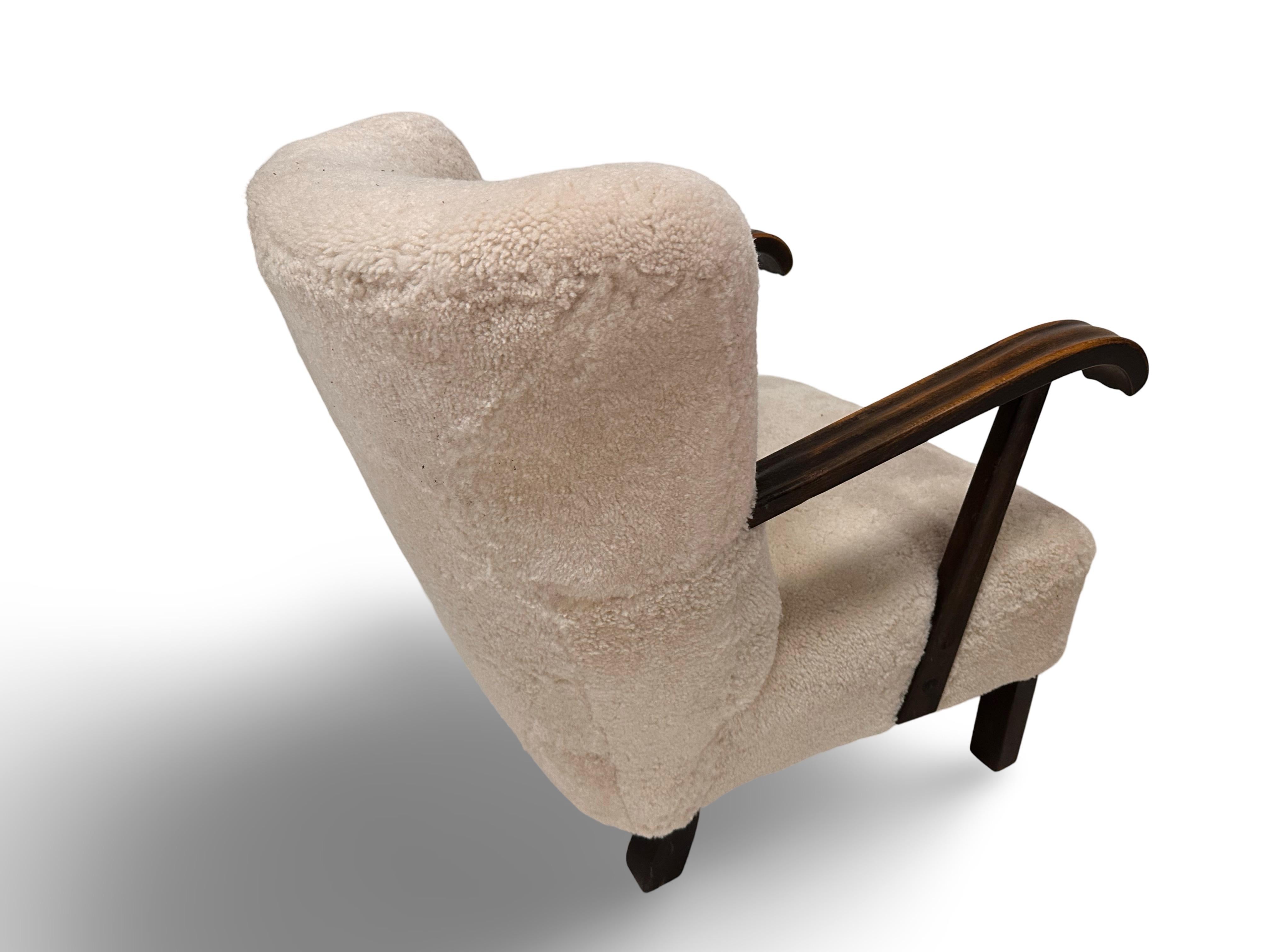 Sedia originale danese Fritz Hansen, modello 1582 in lana vergine. In condizioni ottime a København K, DK