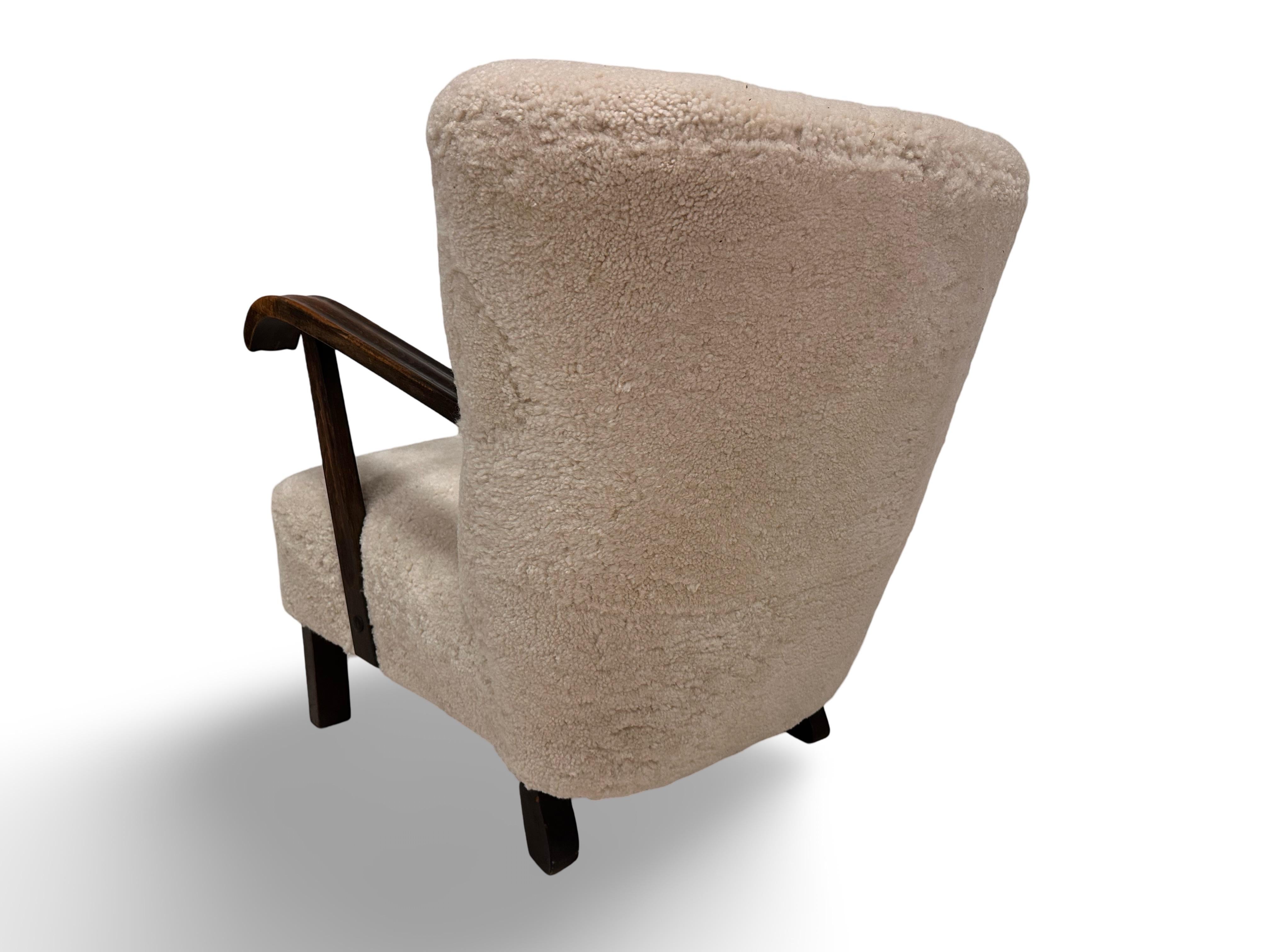 Sedia originale danese Fritz Hansen, modello 1582 in lana vergine. 1