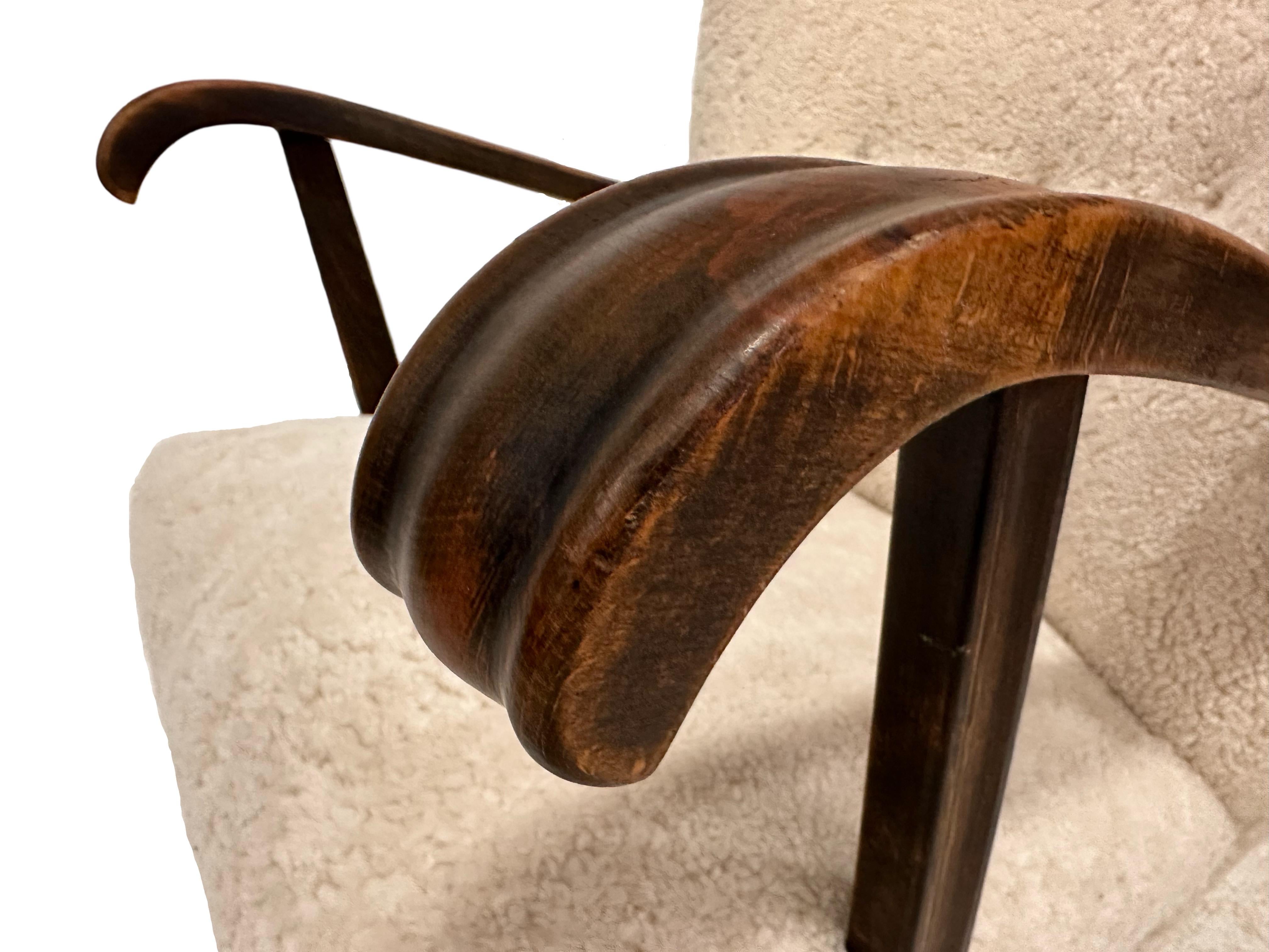 Sedia originale danese Fritz Hansen, modello 1582 in lana vergine. 2