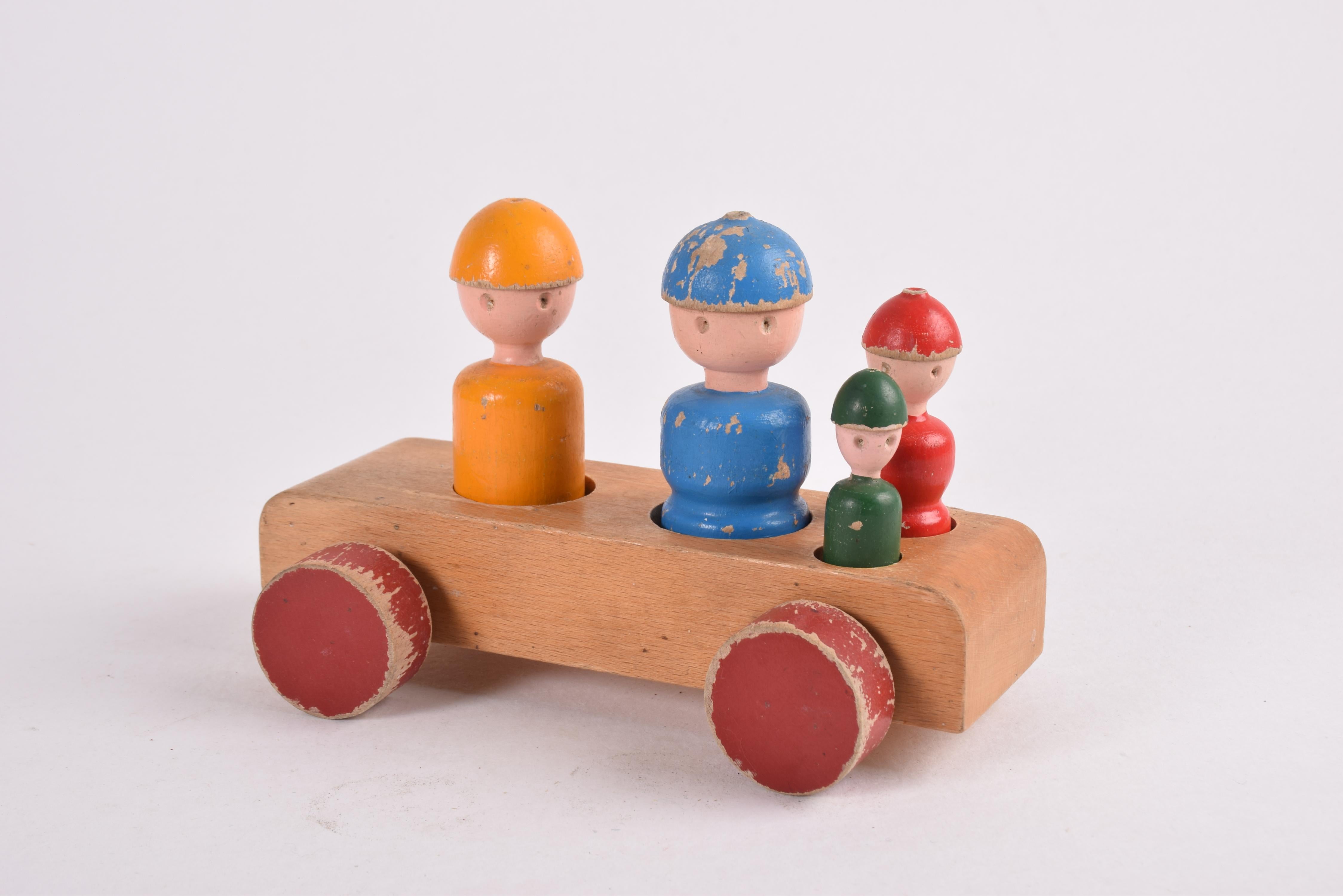 Scandinavian Modern Original Danish Kay Bojesen Toy Wagon 