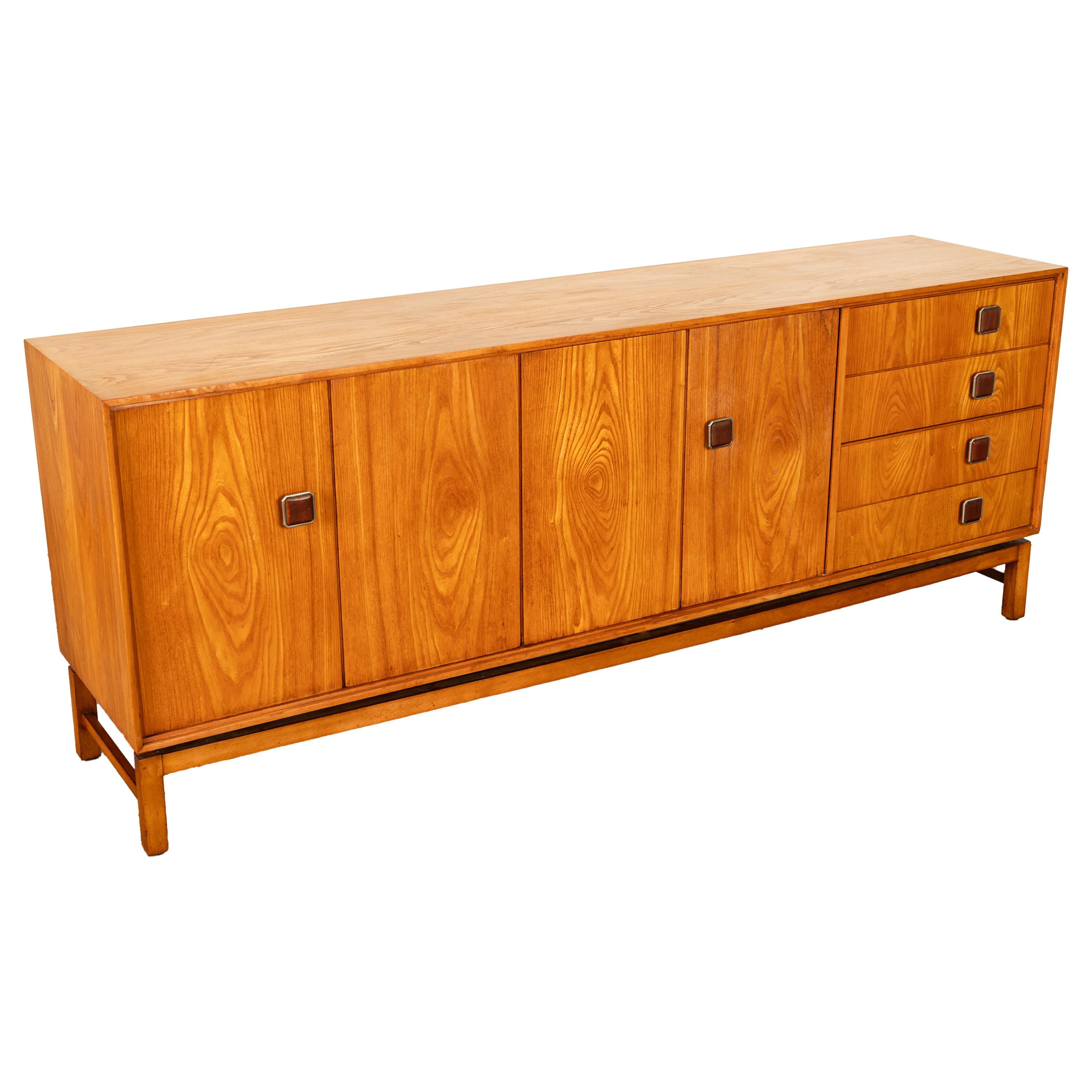 Original Danish Mid Century Modern Teak Credenza Sideboard Cabinet 6' Long 1960  6