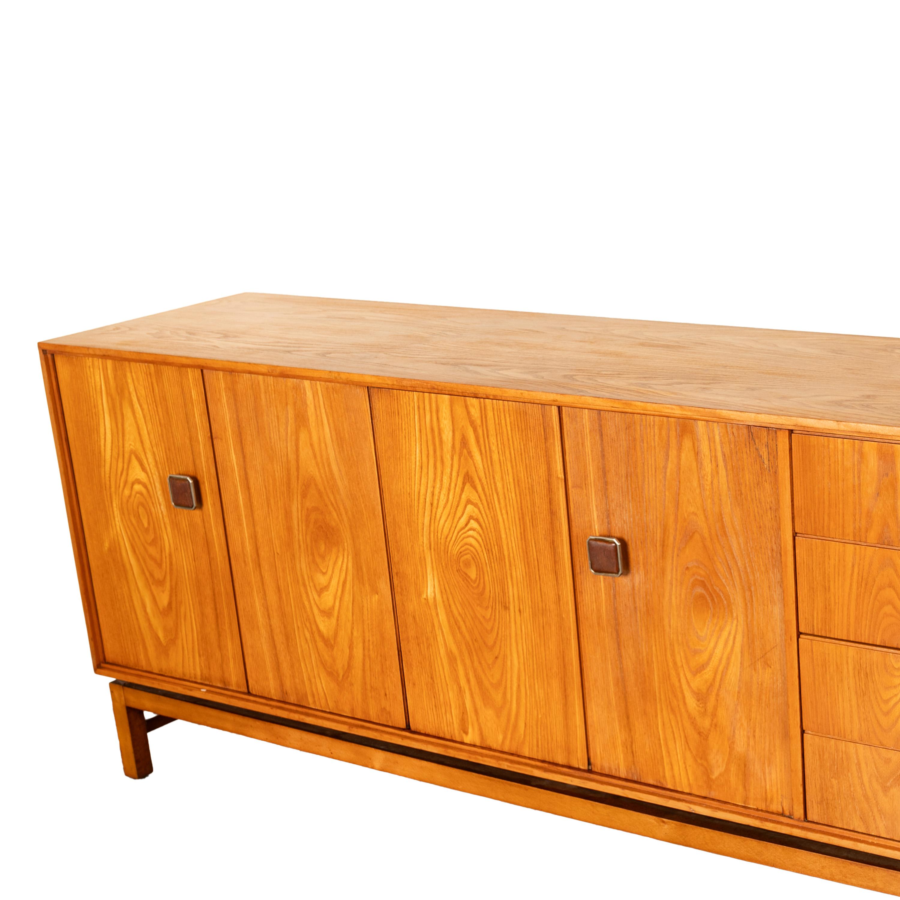 Original Danish Mid Century Modern Teak Credenza Sideboard Cabinet 6' Long 1960  12