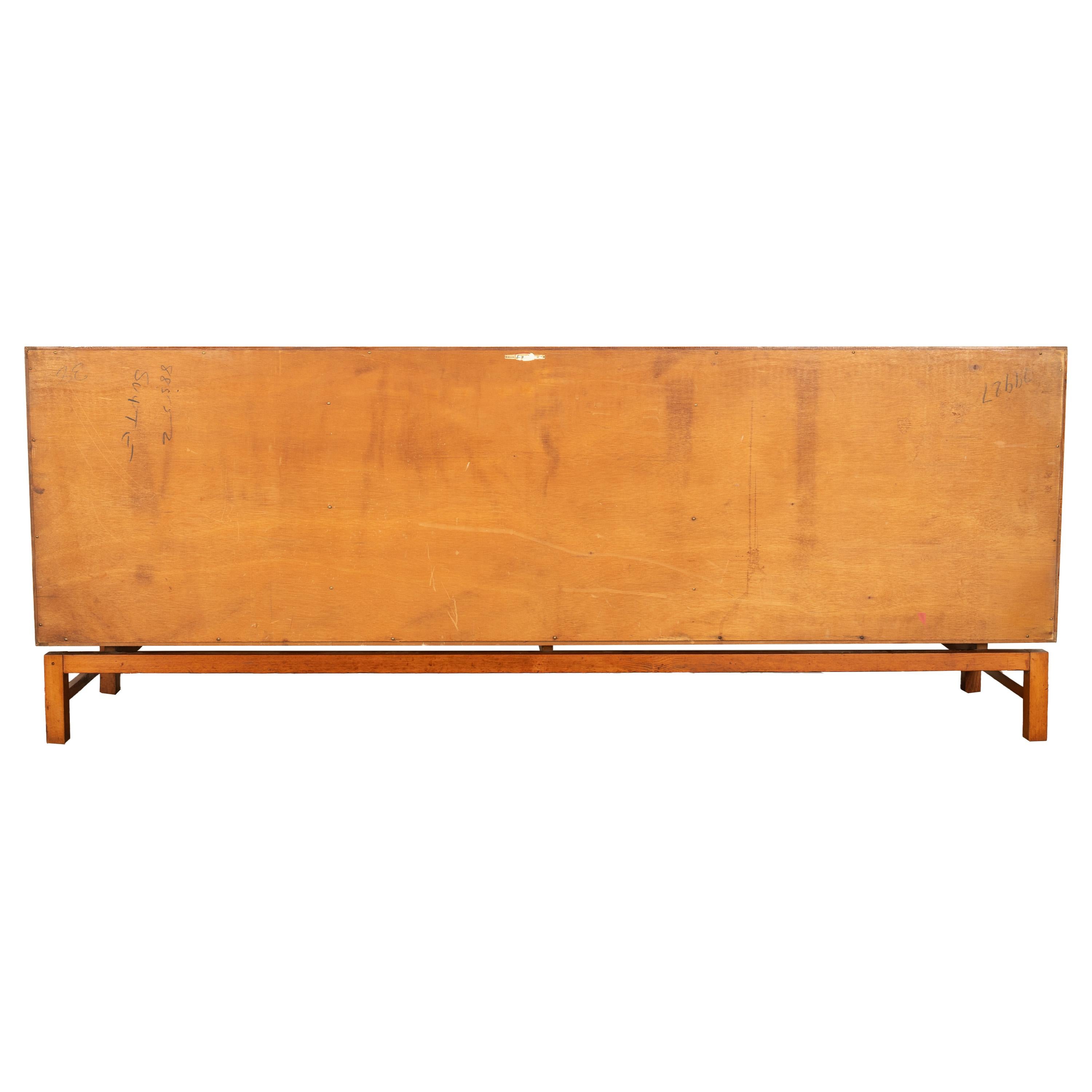 Original Danish Mid Century Modern Teak Credenza Sideboard Cabinet 6' Long 1960  13