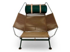 Early Danish Vintage Flag Halyard Chair designed by Hans Jørgen Wegner.