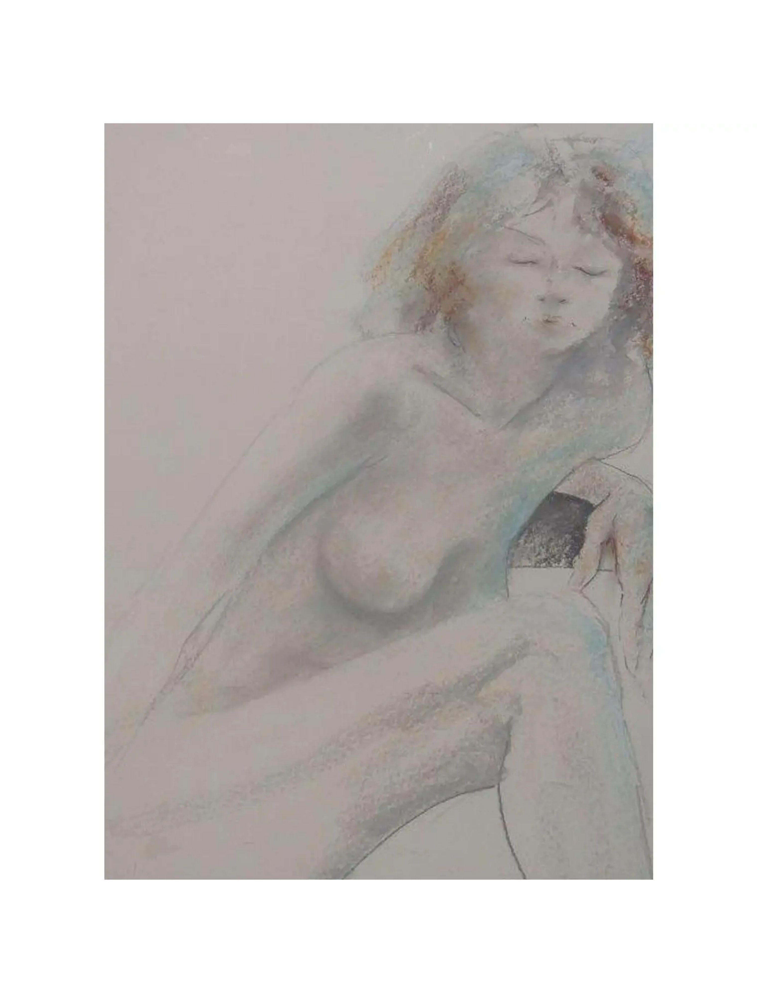 Original Dario Campanile female nude drawing, circa 1995. It is beautifully framed and matted.
Additional information:
Materials: Paper.
Color: Gray.
Period: 1990s.
Art subjects: Nude.
Styles: Modern.
Frame type: Framed.
Item Type: Vintage,