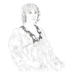 Original David Hockney Etching of Celia Birtwell