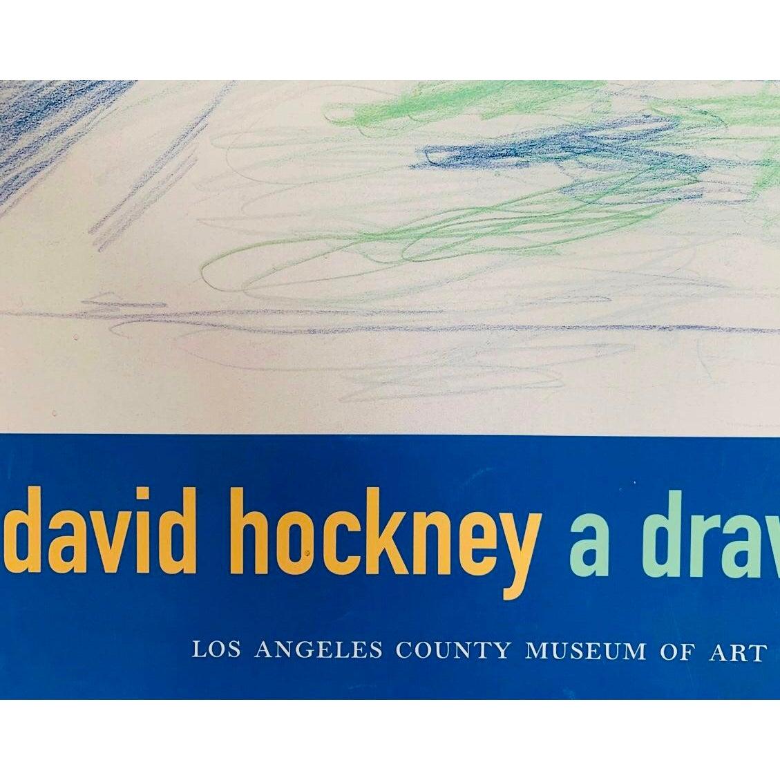 Póster litografía original de la exposición de David Hockney 8 sillas de sol junto a una piscina 1976 en venta 4
