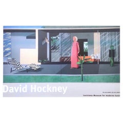 Original David Hockney Exhibition Lithograph Poster Beverly Hills Housewife 2001
