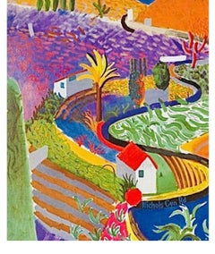 Original David Hockney Nichols Canyon Exhibition Poster Denmark