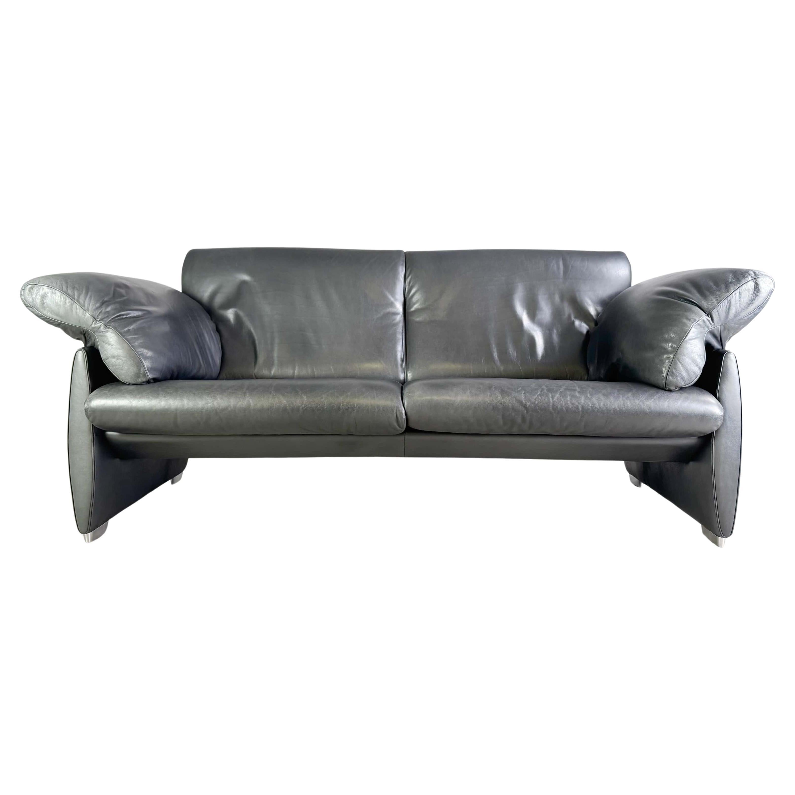 Divano originale De Sede DS 10/23 Divano Zweisitzer Lederer schwarz