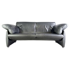 Divano originale De Sede DS 10/23 Divano Zweisitzer Lederer schwarz