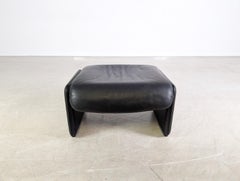 Original De Sede DS 2018 Hocker Ottomane Leder schwarz Design