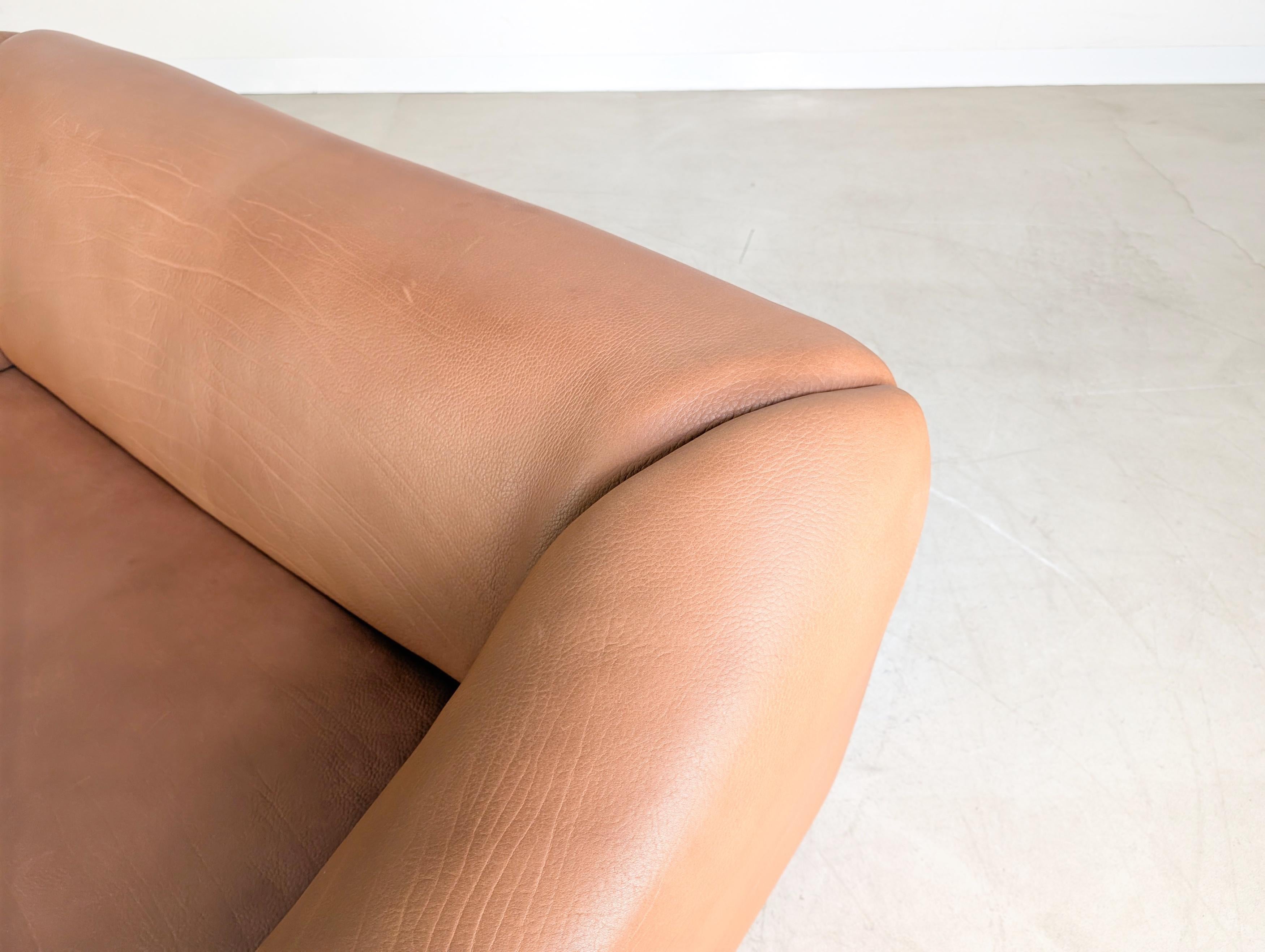 Original de Sede DS 47 Zweisitzer Sofa Design Couch Dickleder en venta 3