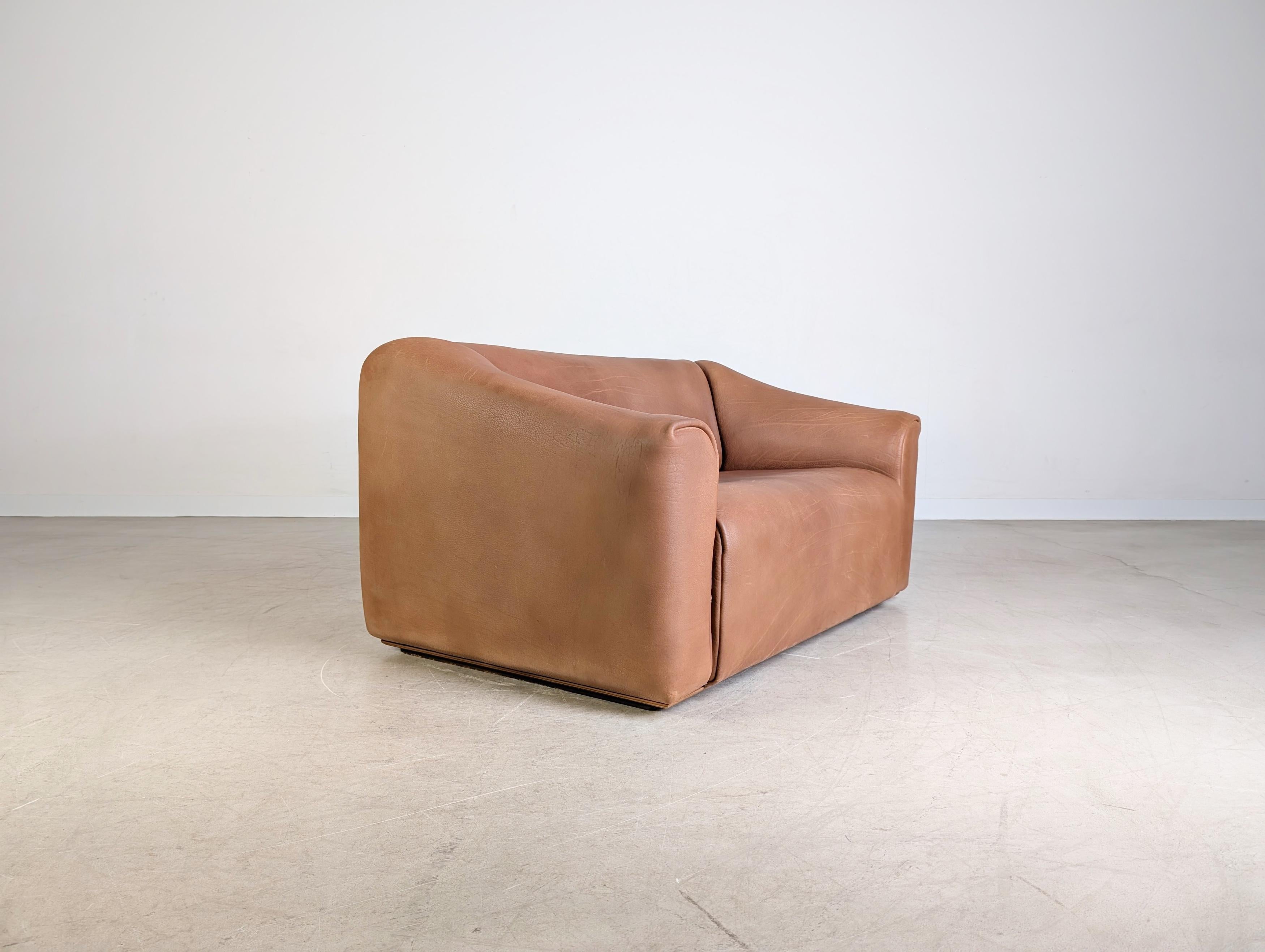 Original de Sede DS 47 Zweisitzer Sofa Design Couch Dickleder Suizo en venta