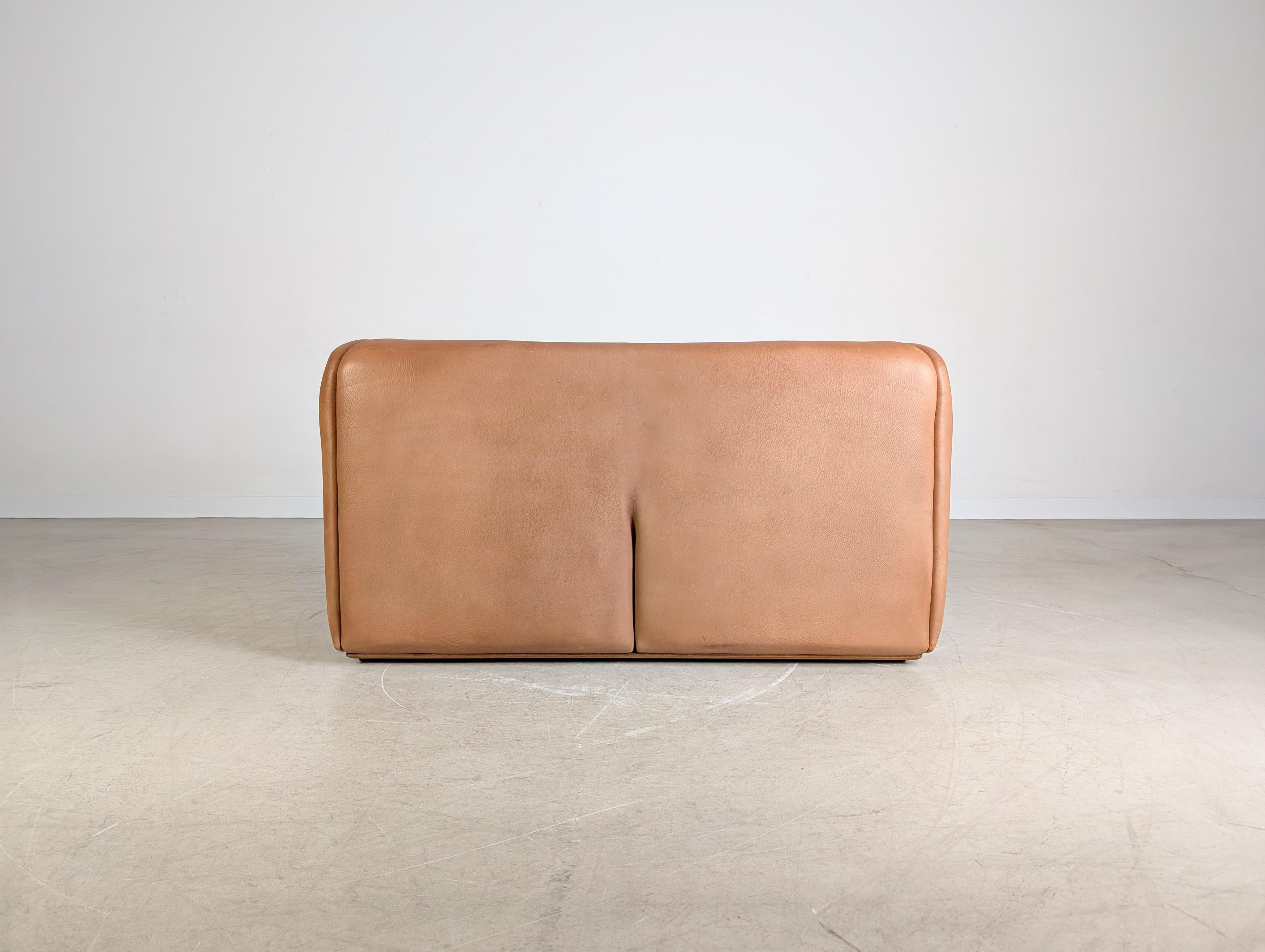 Original de Sede DS 47 Zweisitzer Sofa Design Couch Dickleder en Bueno estado para la venta en Berlin, DE