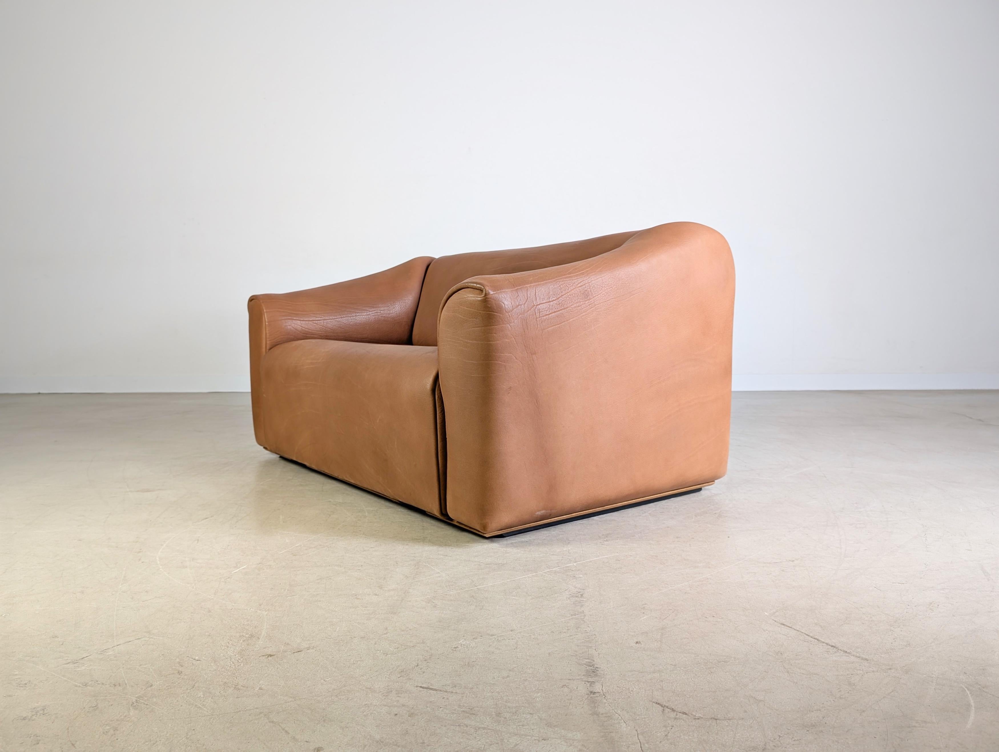 Original de Sede DS 47 Zweisitzer Sofa Design Couch Dickleder finales del siglo XX en venta