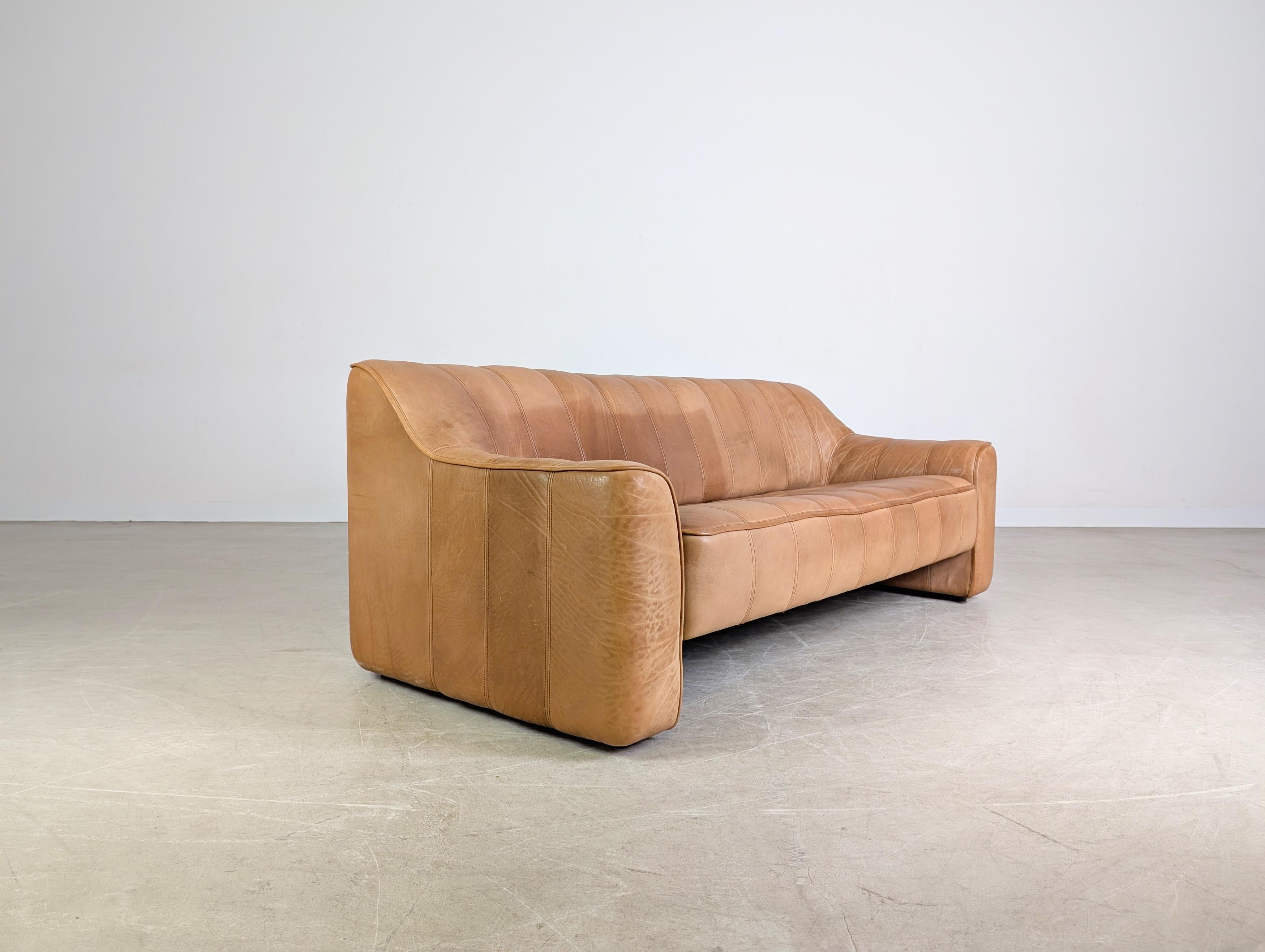 Suisse Original de Sede DS44 Dreisitzer Büffelleder Sofa Couch en vente