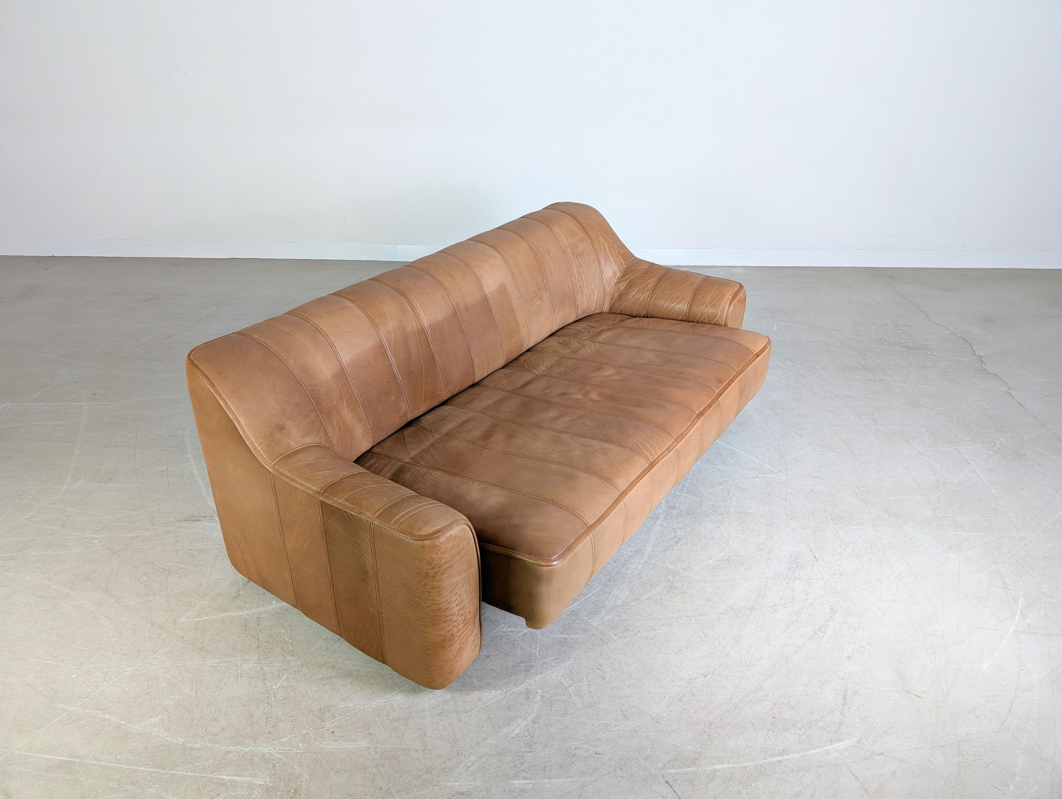 Original de Sede DS44 Dreisitzer Büffelleder Sofa Couch en vente 1