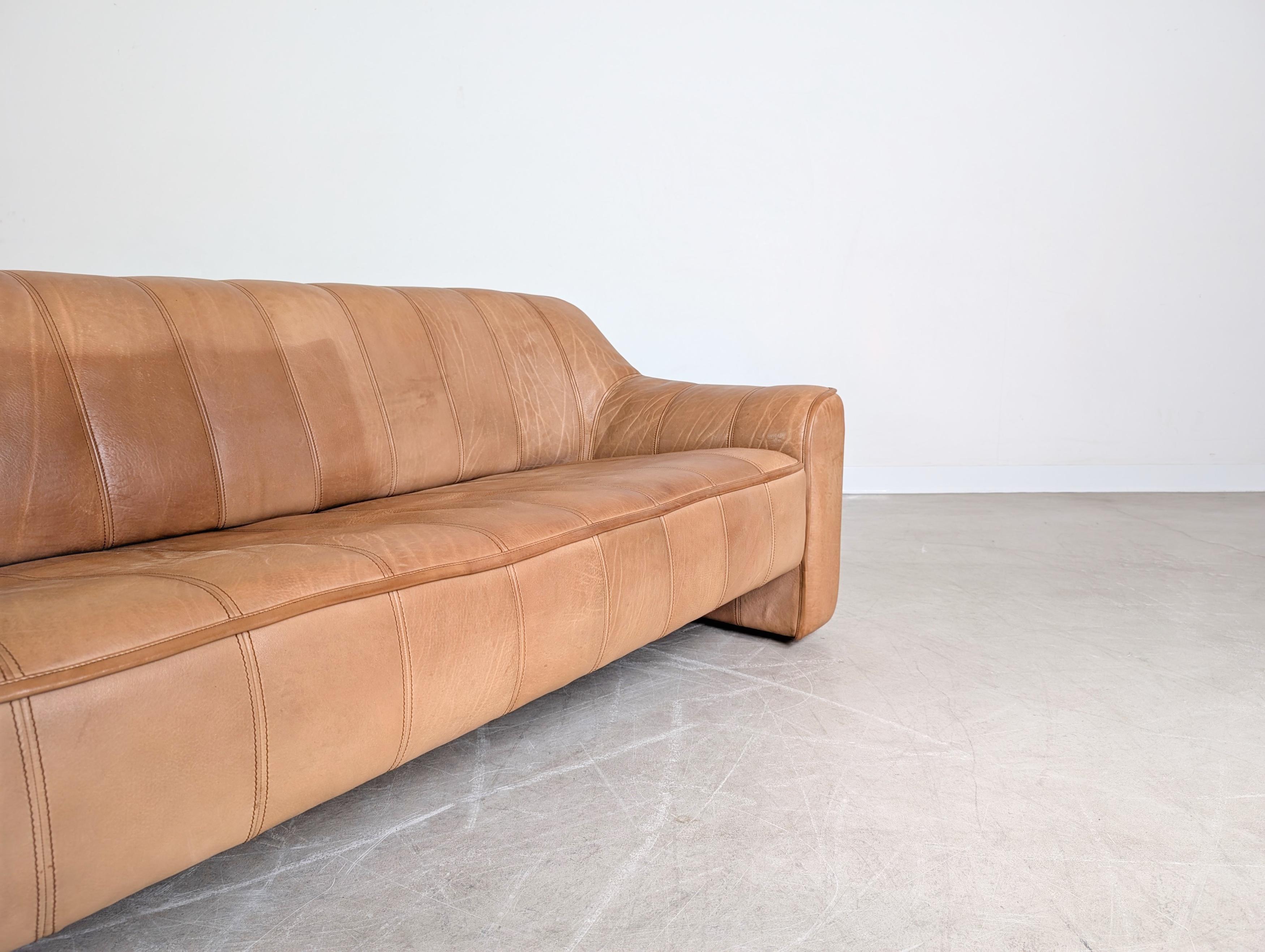 Original de Sede DS44 Dreisitzer Büffelleder Sofa Couch en vente 2
