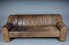 Original de Sede DS44 Three-Seater Buffalo Leather Sofa Design Couch