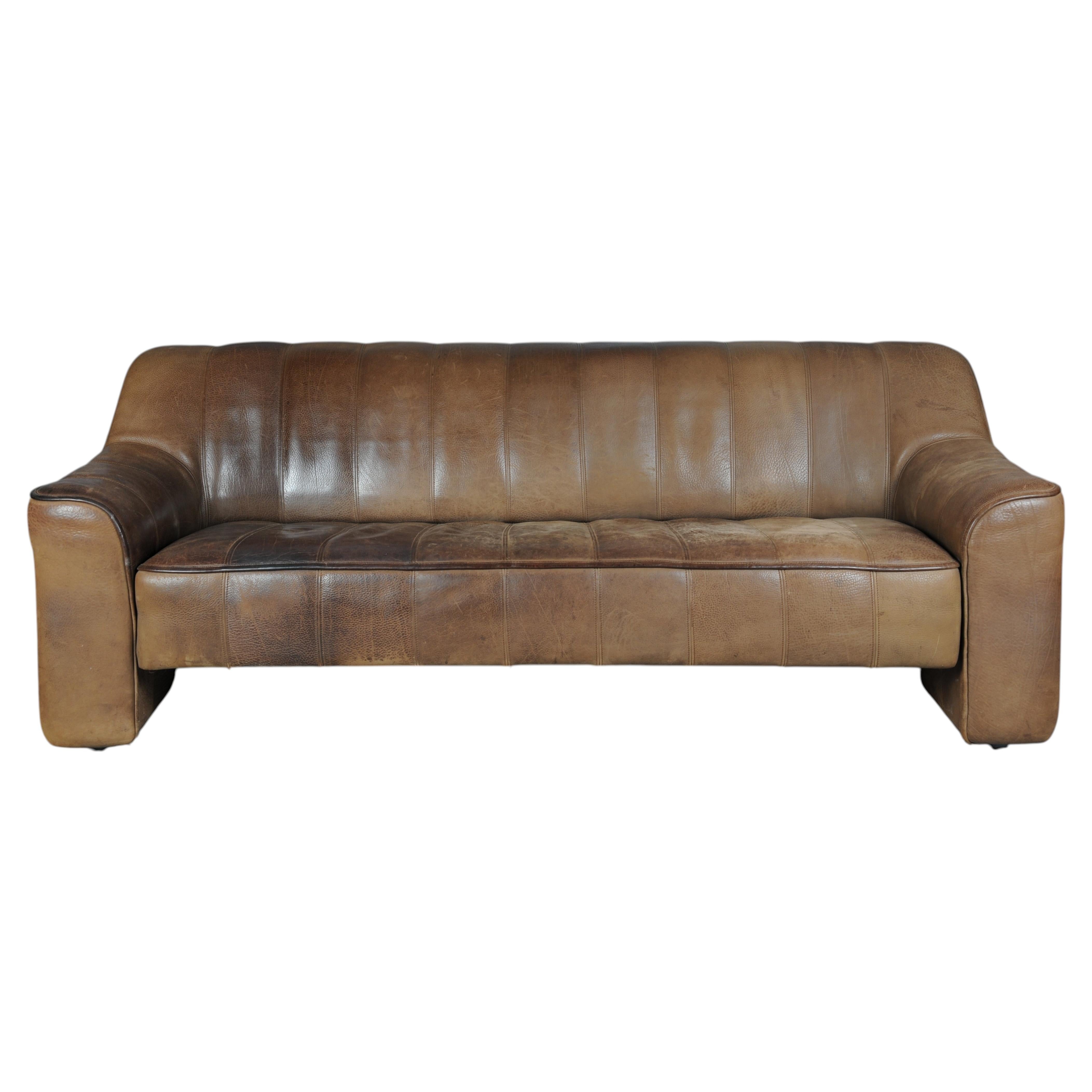 Original de Sede DS44 Three-Seater Buffalo Leather Sofa Design Couch