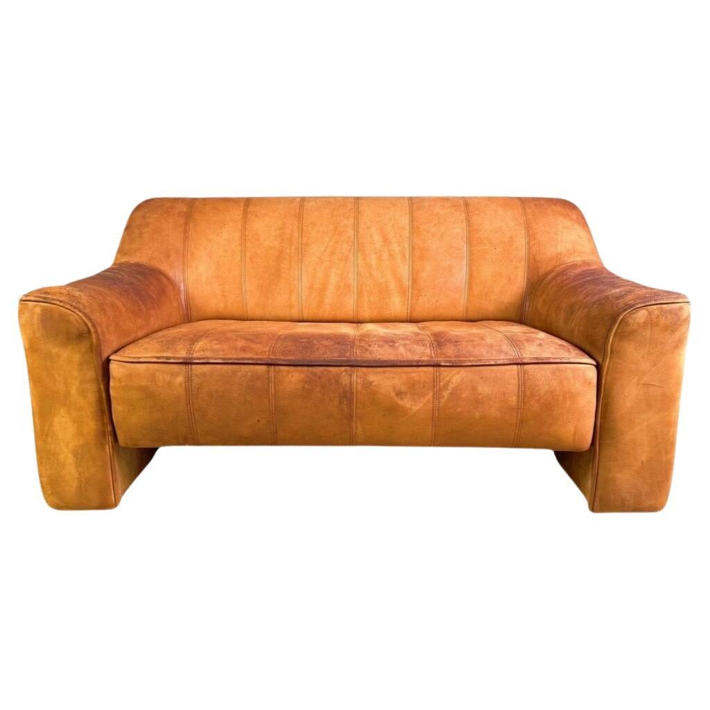 Original de Sede DS44 Zweisitzer Büffelleder Sofa Design Couch