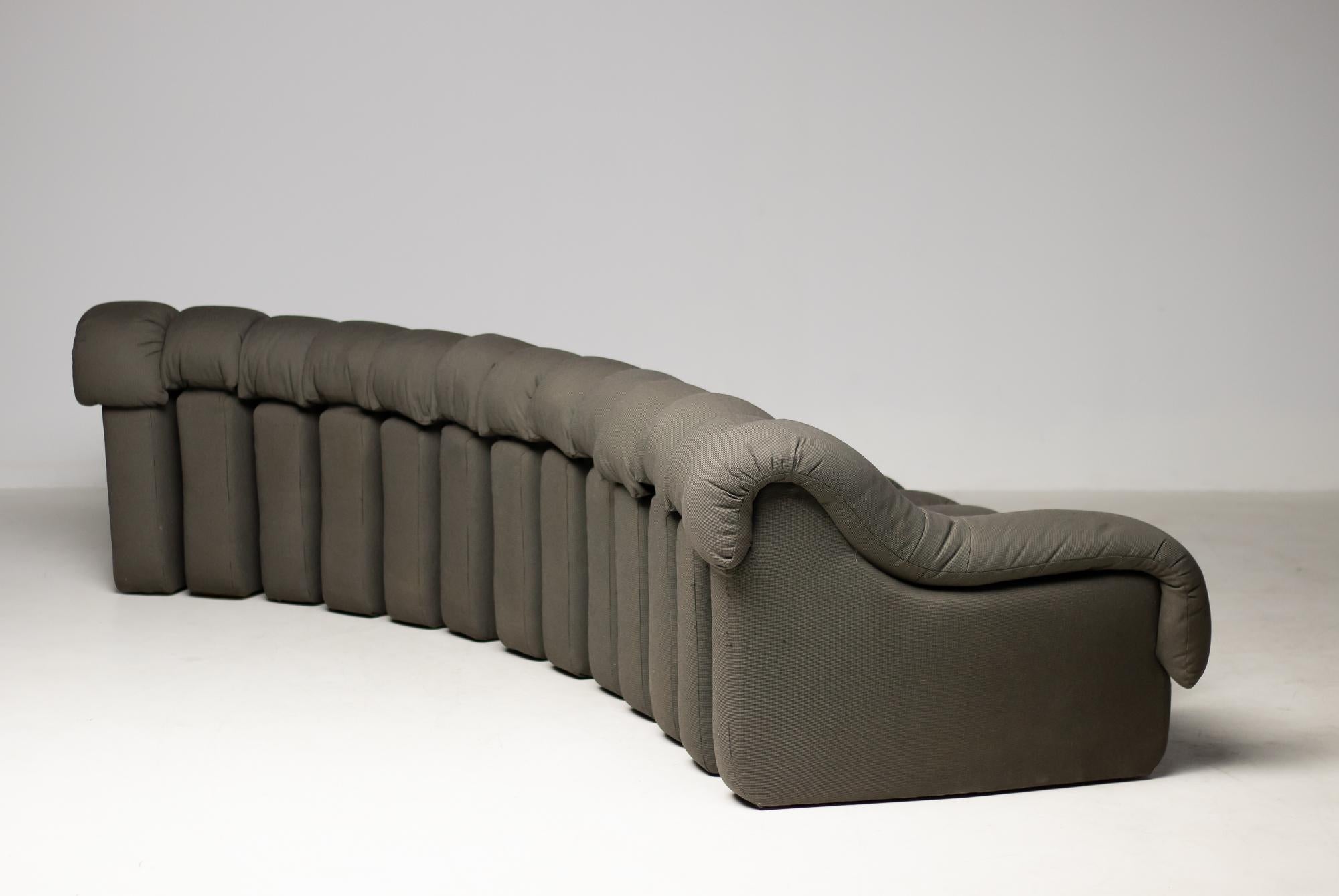 Mid-Century Modern Original De Sede DS600 Non Stop Thirteen Section Sofa