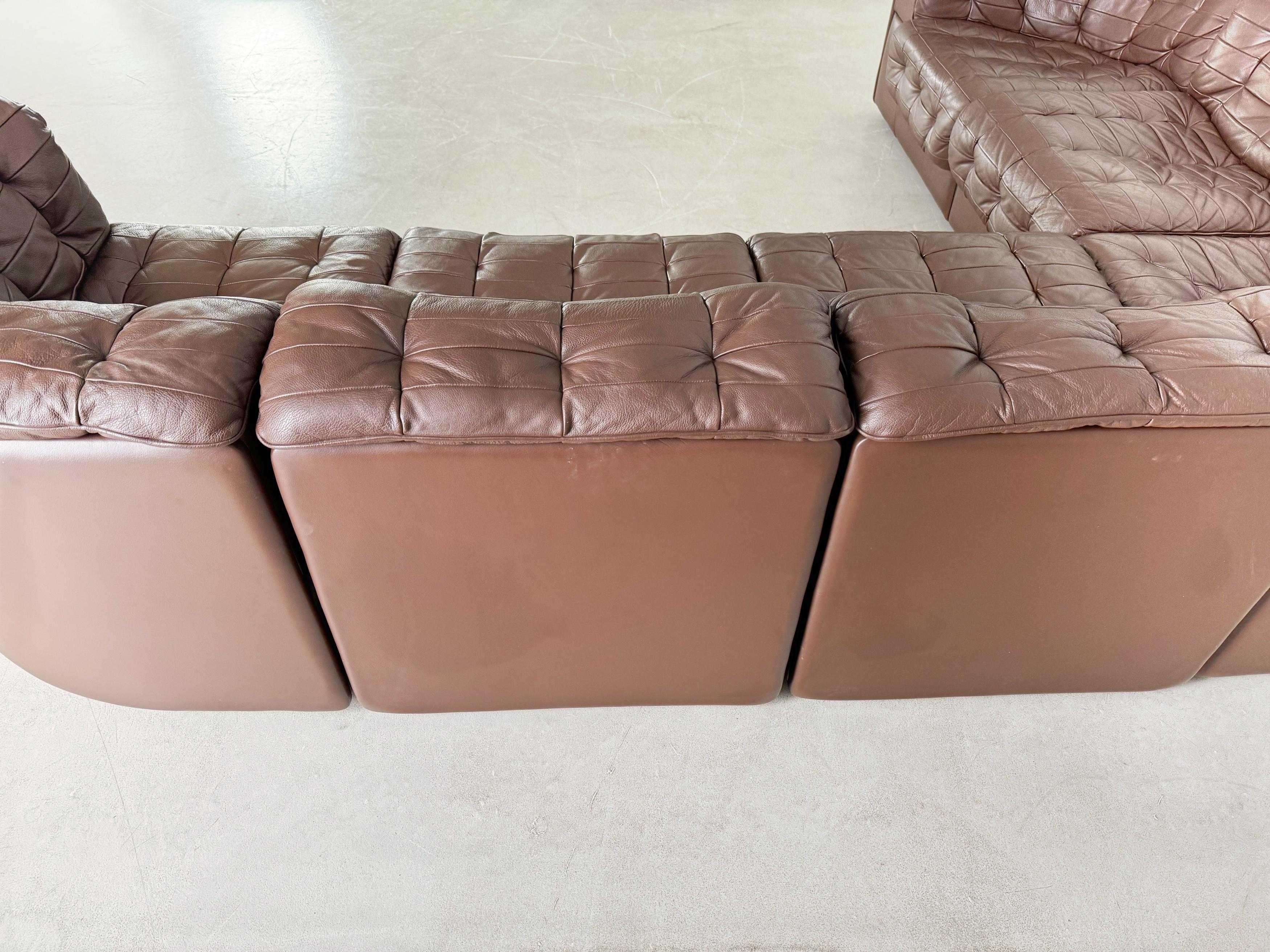 Divano originale de Sede DS 11 Midcentury Leder Patchwork in vendita 4