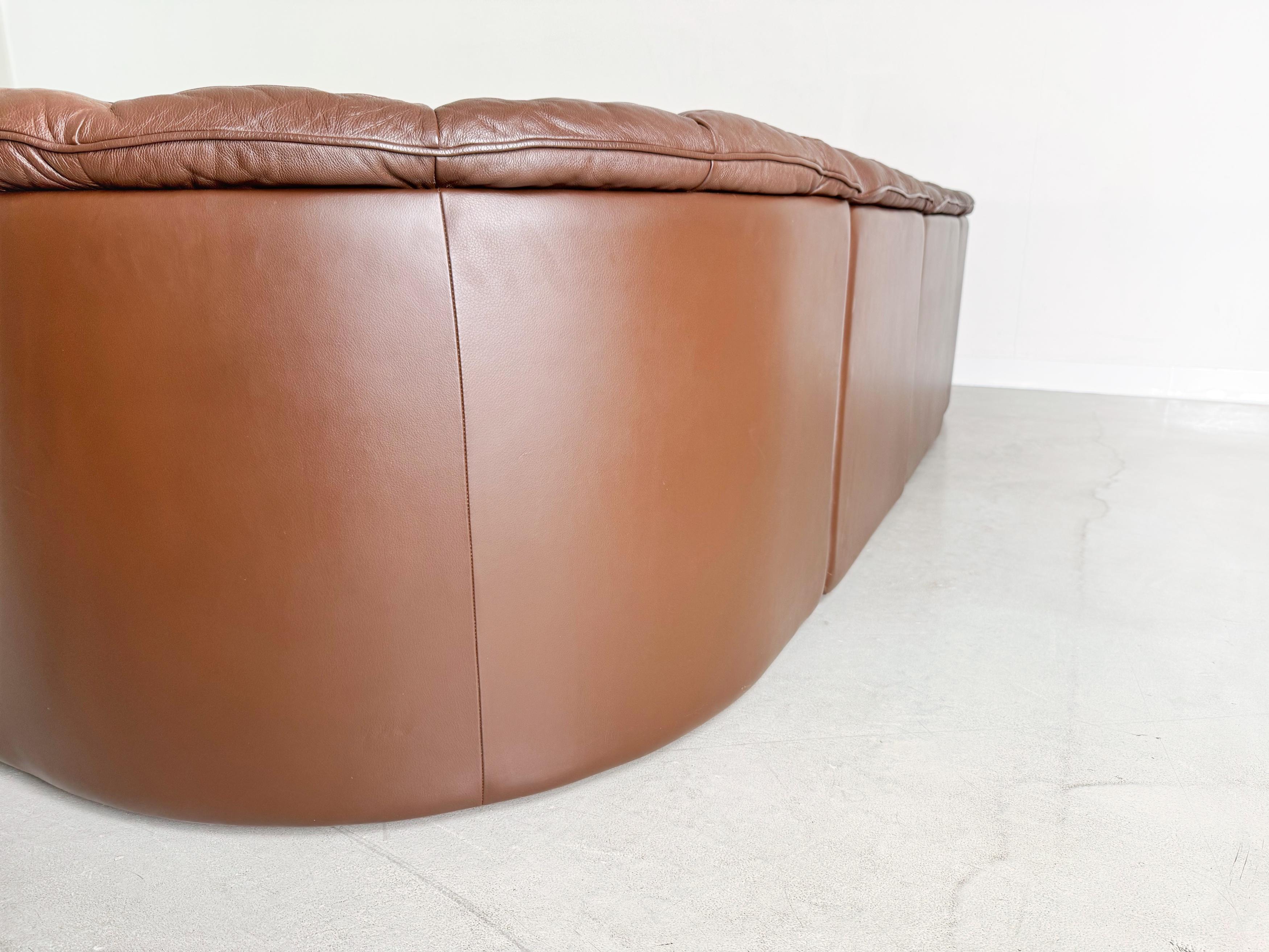 Divano originale de Sede DS 11 Midcentury Leder Patchwork in vendita 5