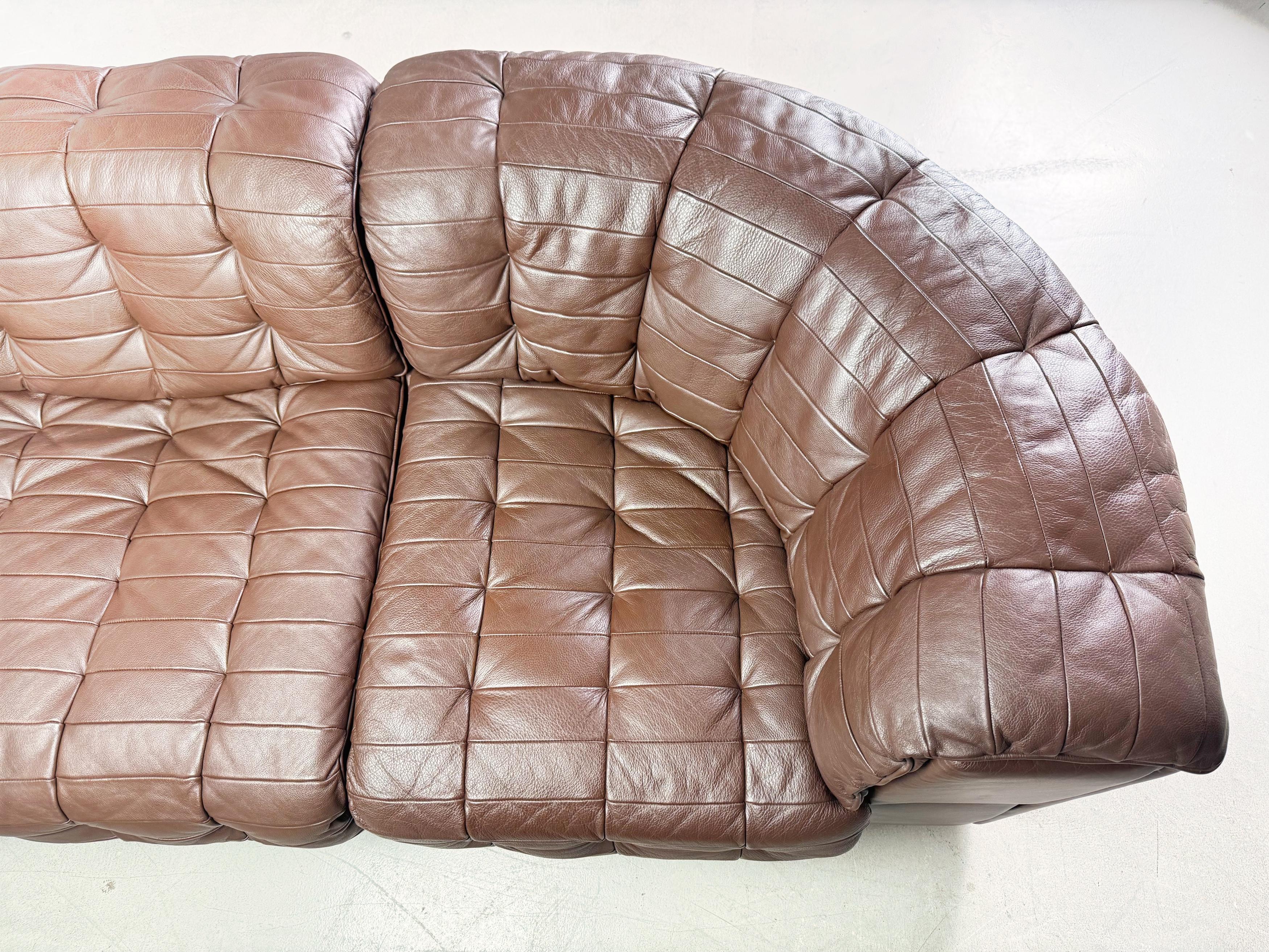 Divano originale de Sede DS 11 Midcentury Leder Patchwork in vendita 7