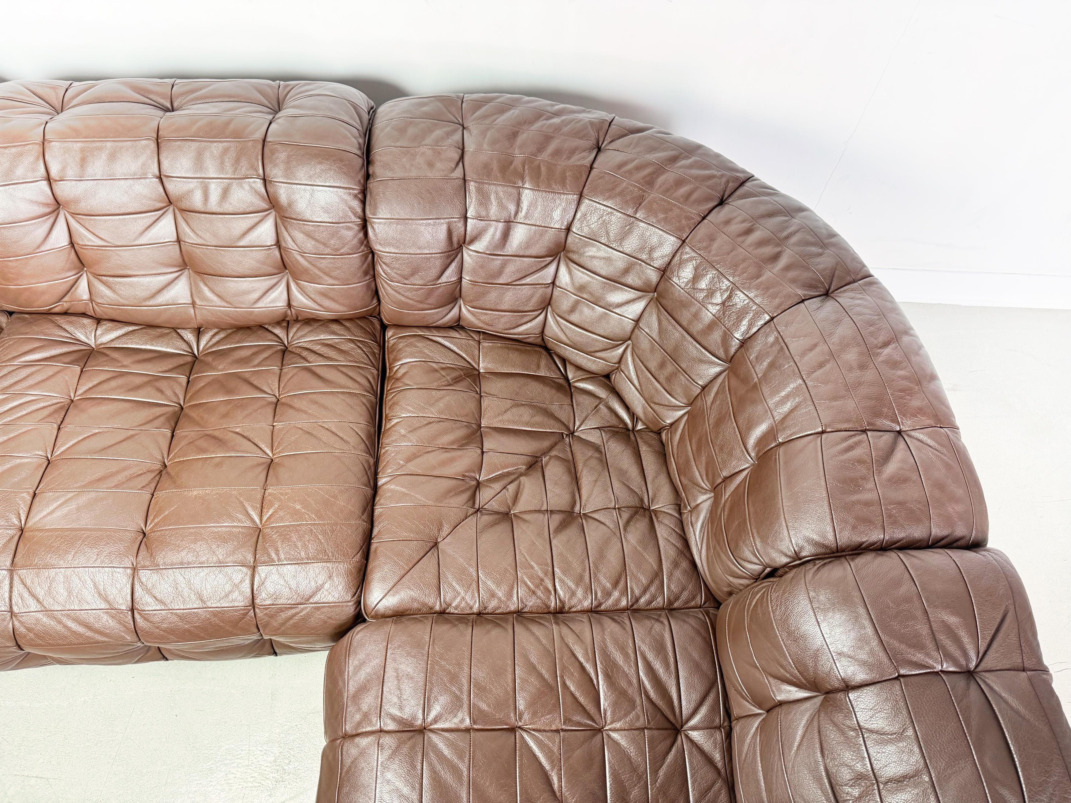 Divano originale de Sede DS 11 Midcentury Leder Patchwork in vendita 9