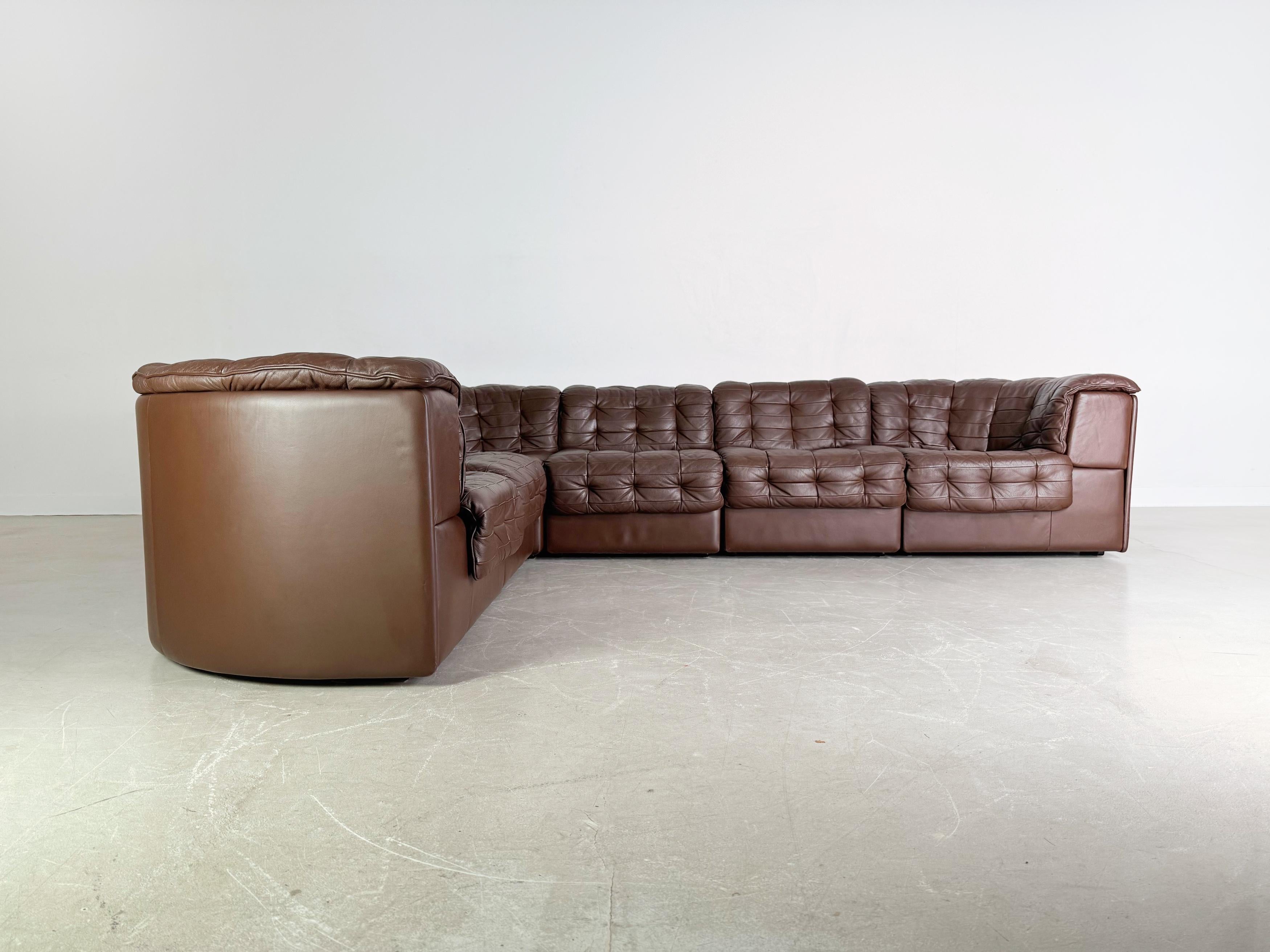 Mid-Century moderno Divano originale de Sede DS 11 Midcentury Leder Patchwork in vendita