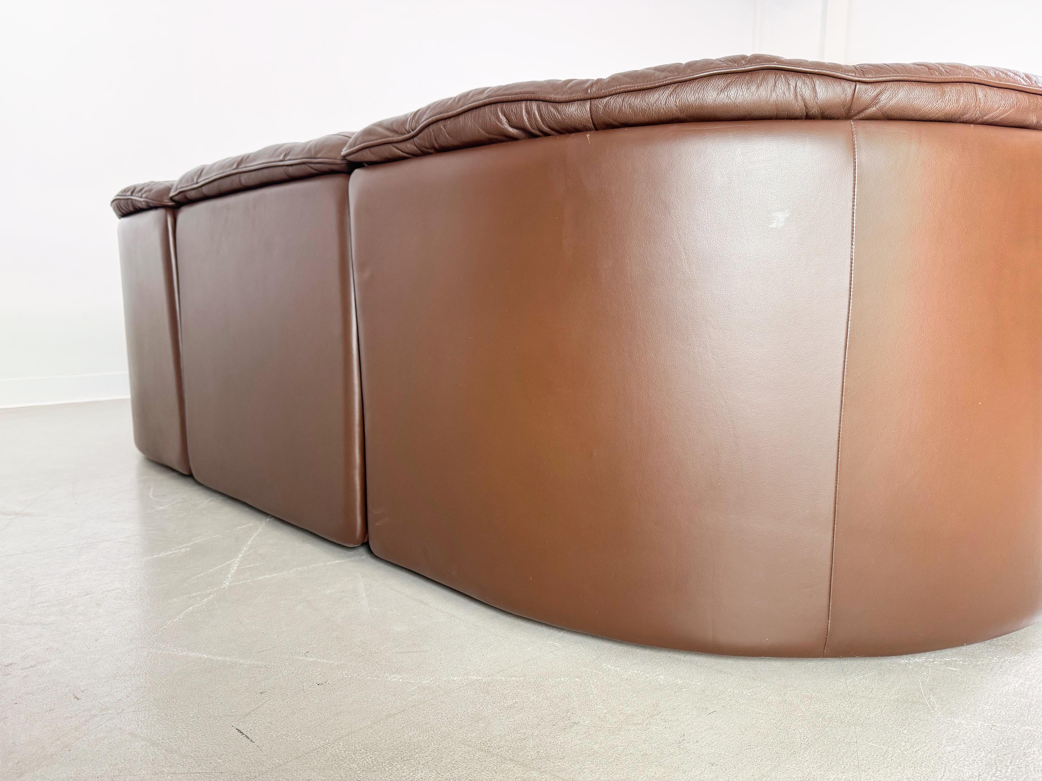 Divano originale de Sede DS 11 Midcentury Leder Patchwork In condizioni buone in vendita a Berlin, DE