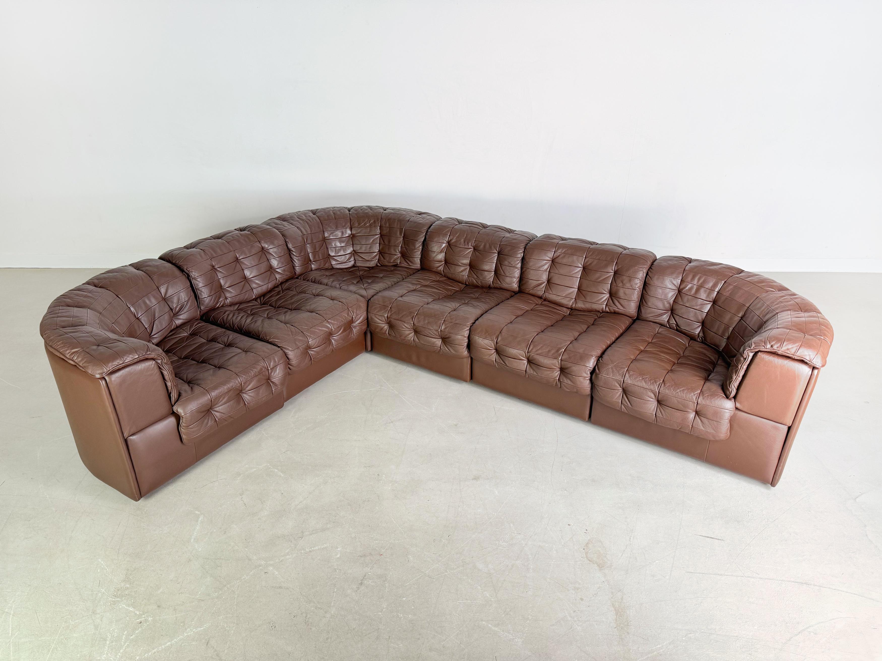 Divano originale de Sede DS 11 Midcentury Leder Patchwork in vendita 1