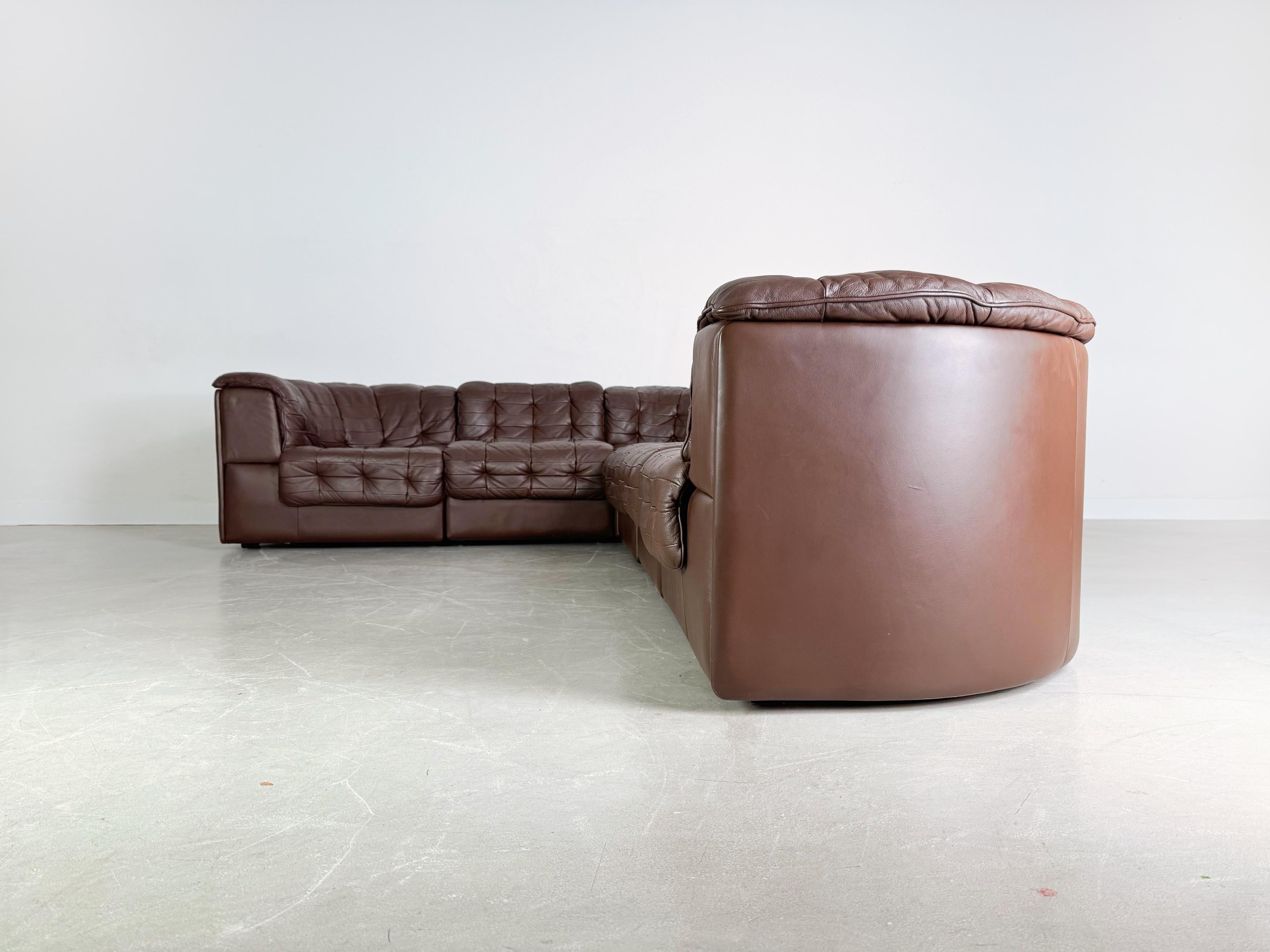 Divano originale de Sede DS 11 Midcentury Leder Patchwork in vendita 2
