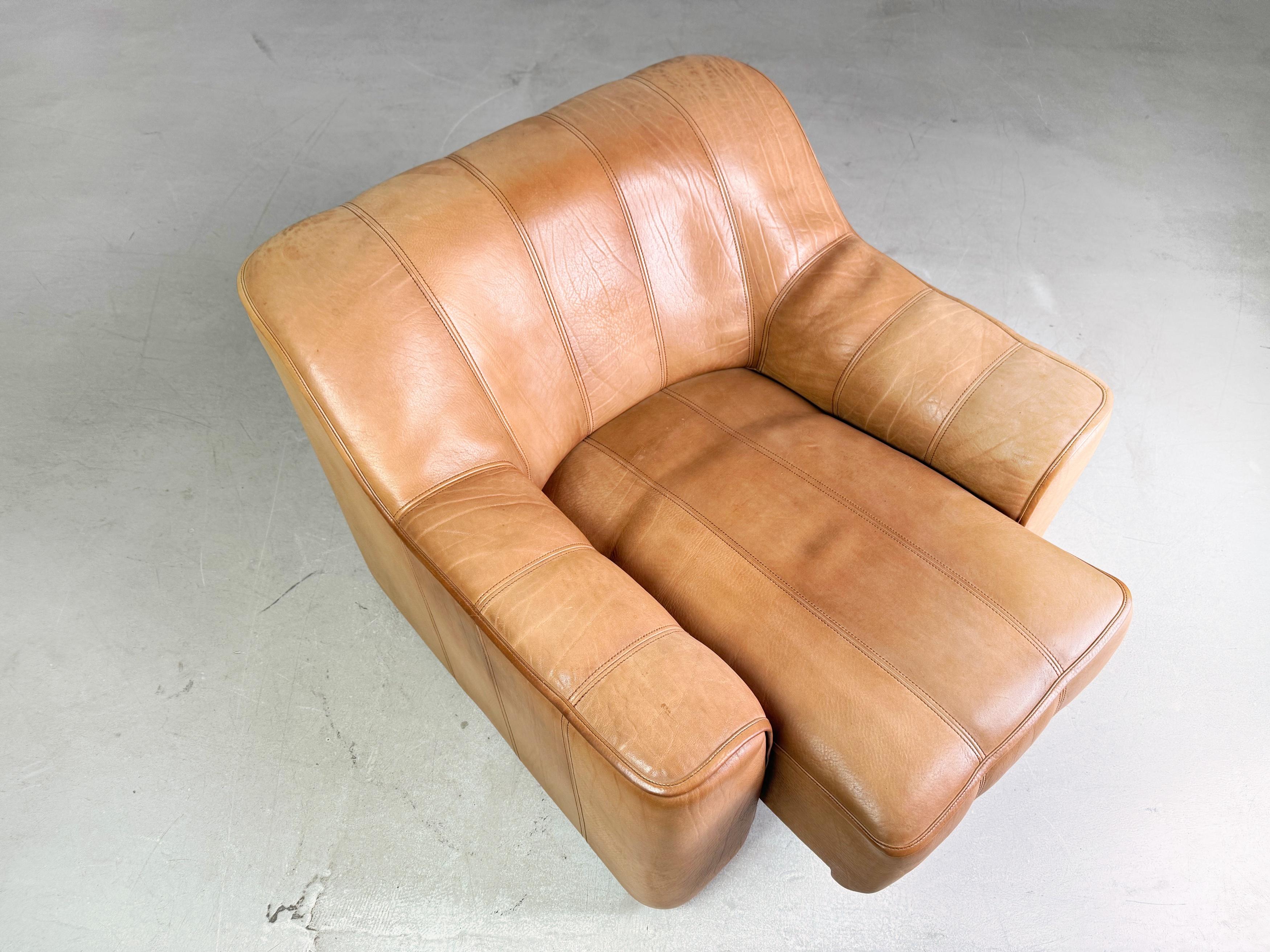 Swiss Original de Sede Sessel DS44 Büffelleder Design braun