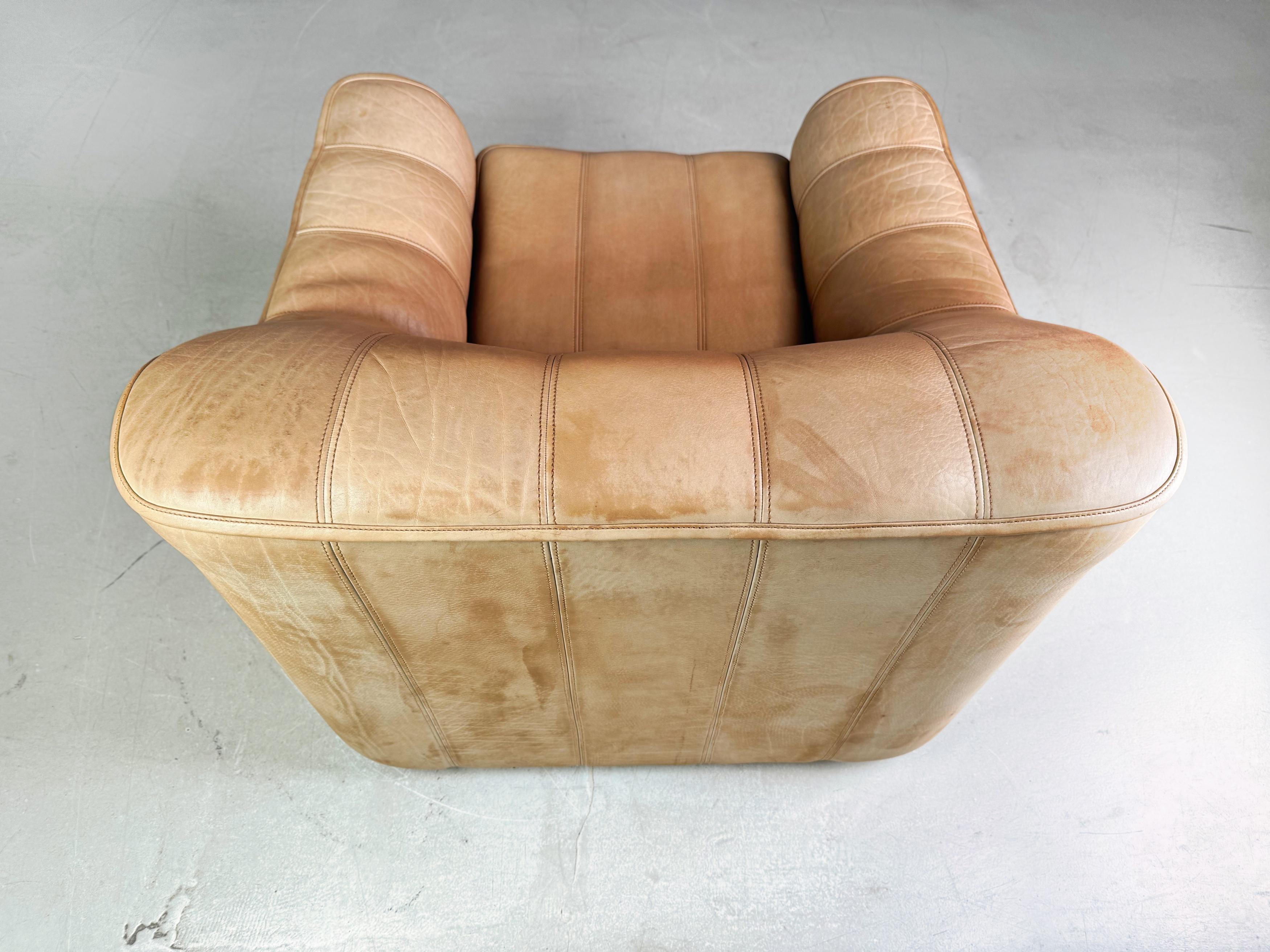 Original de Sede Sessel DS44 Büffelleder Design braun 1