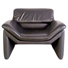 Original de Sede Sessel Hans Kaufeld Leder schwarz Design Sessel