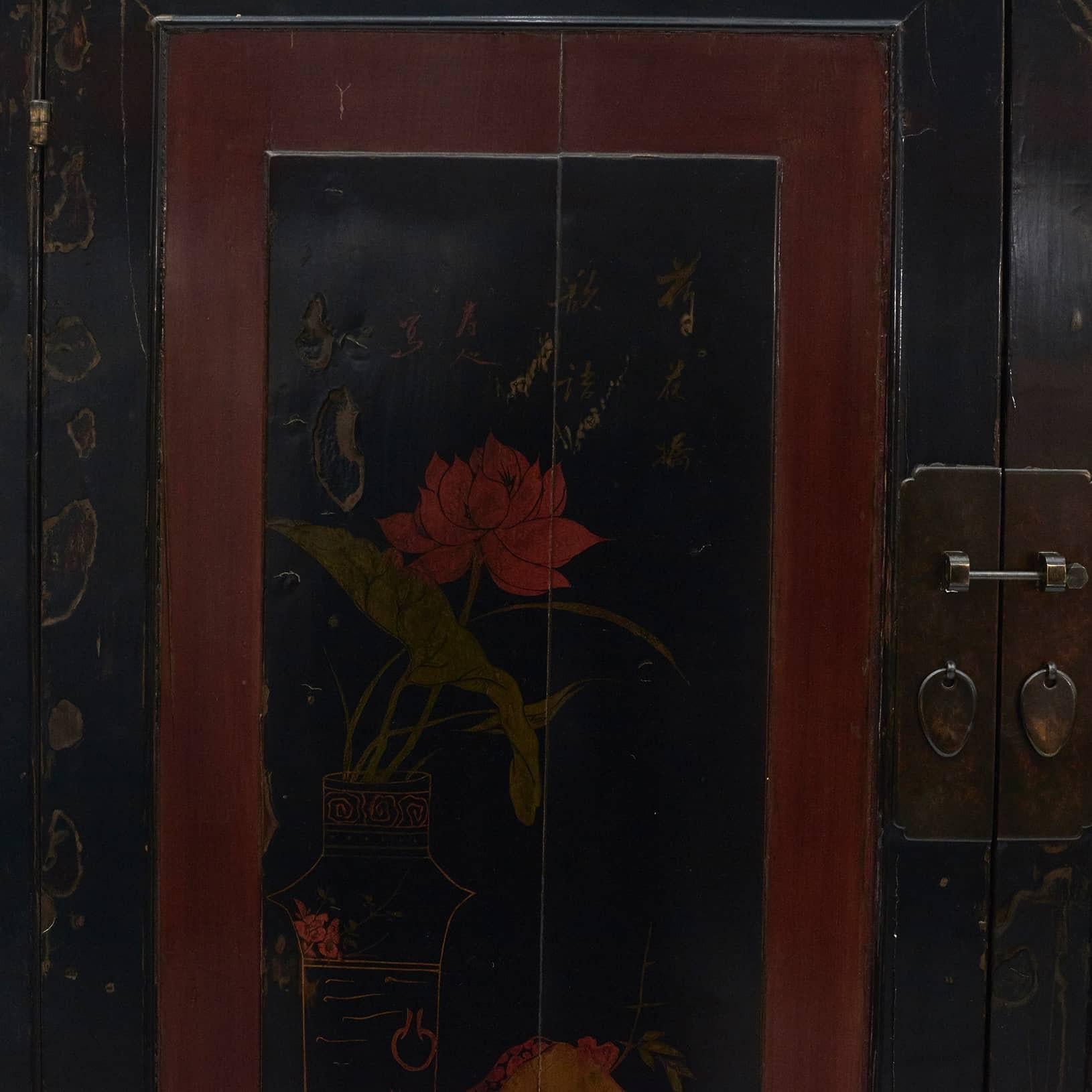 Qing Original Decorated Cabinet, from Fujian Province 1860 - 1880 For Sale