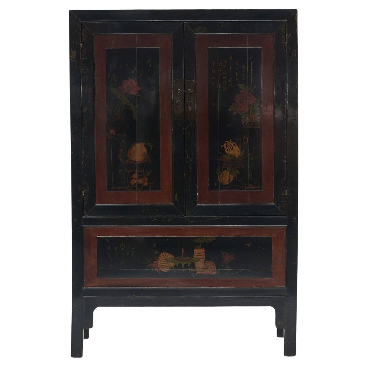 Meuble de rangement décoré d'origine, de la province de Fujian 1860 - 1880