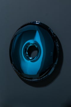 Deep Space Blue Rondo 120 Wall Mirror, Zieta