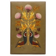 Original Decorative Painting by Alejandro Rangel Hidalgo – Birds and Thistles