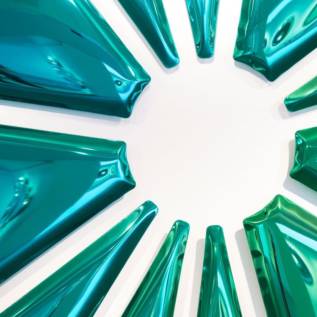 Polonais Nucleus Gradient Decorative Wall Miroir, Zieta en vente