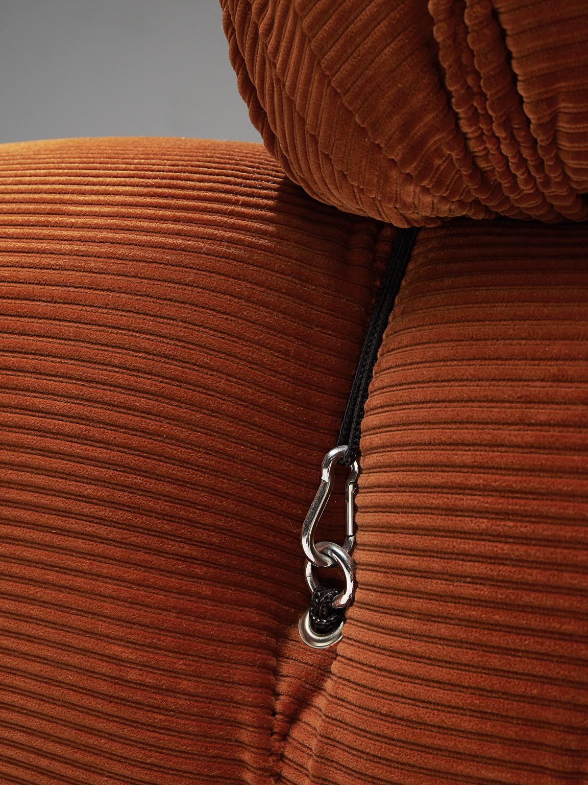 Fabric Original Deep Orange Mario Bellini Camaleonda Elements 