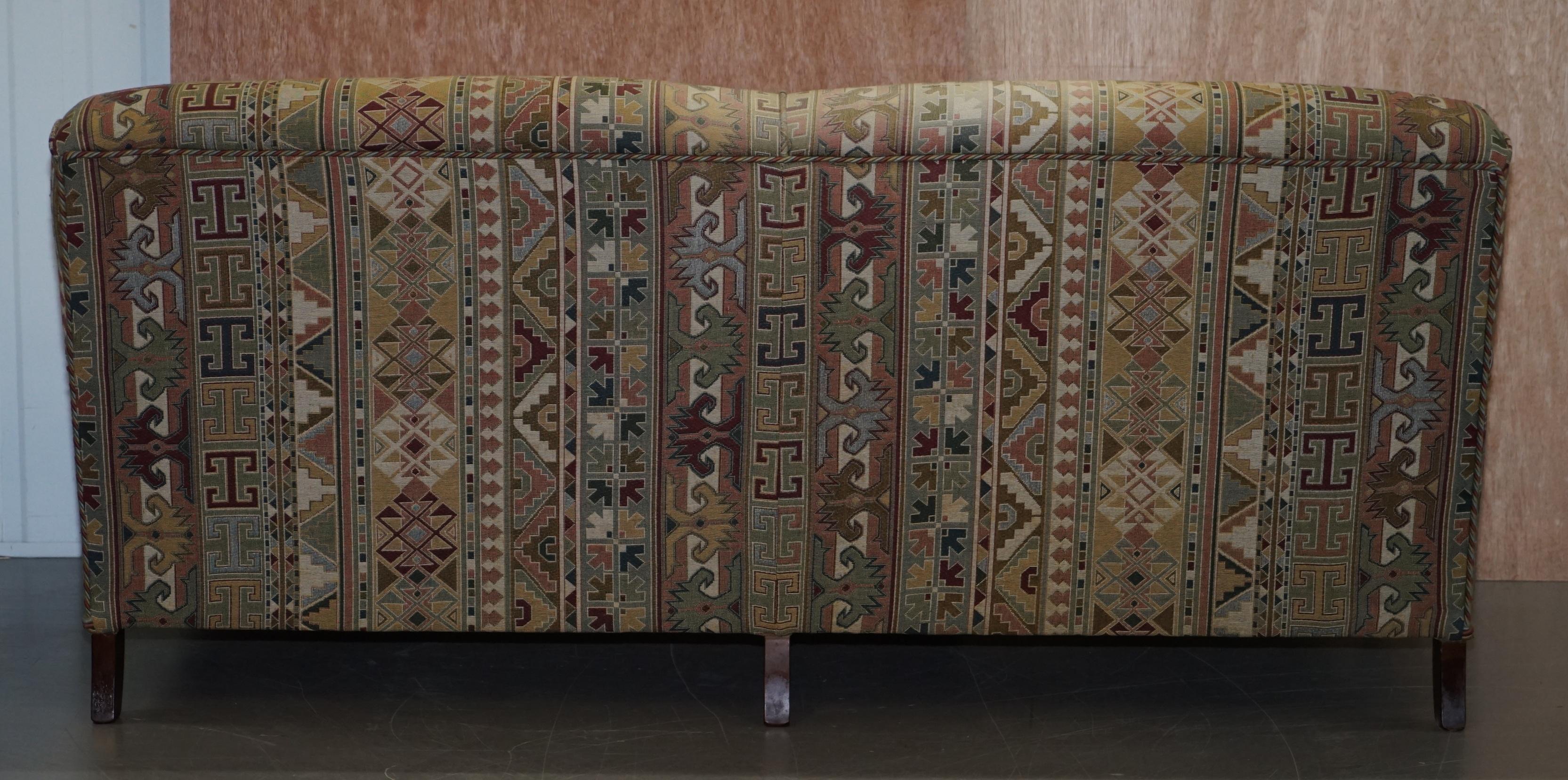 Original Derwent Made in England Howard Model Kilim Style Three-Seat Sofa 2