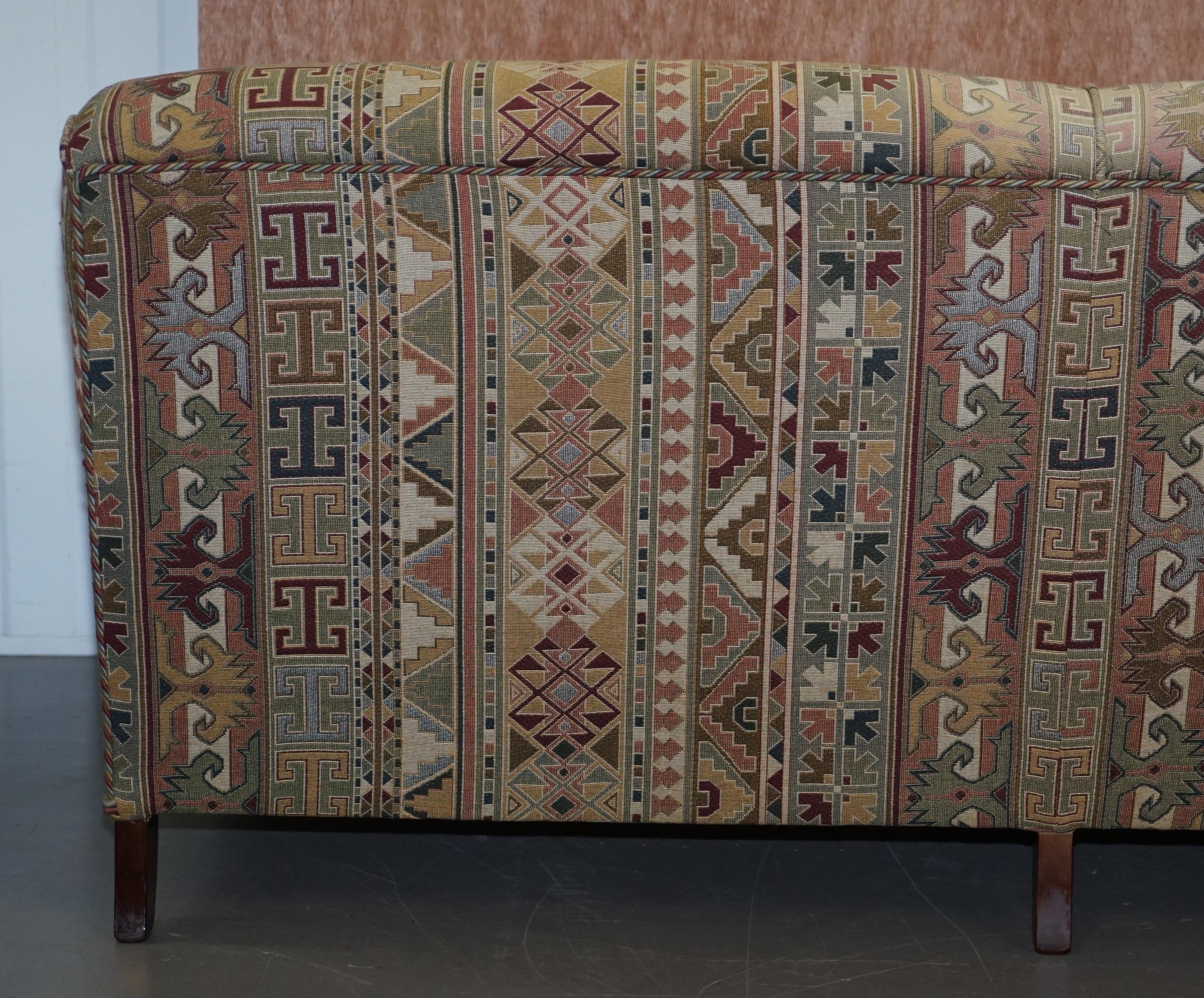 Original Derwent Made in England Howard Model Kilim Style Three-Seat Sofa 3