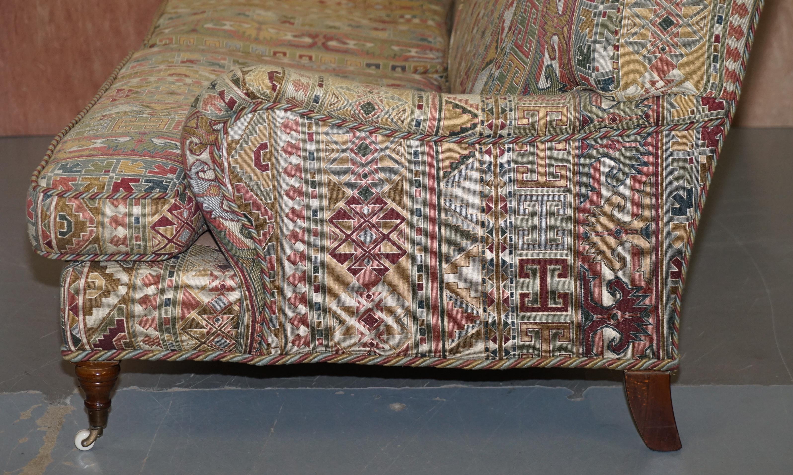 Original Derwent Made in England Howard Model Kilim Style Three-Seat Sofa 5